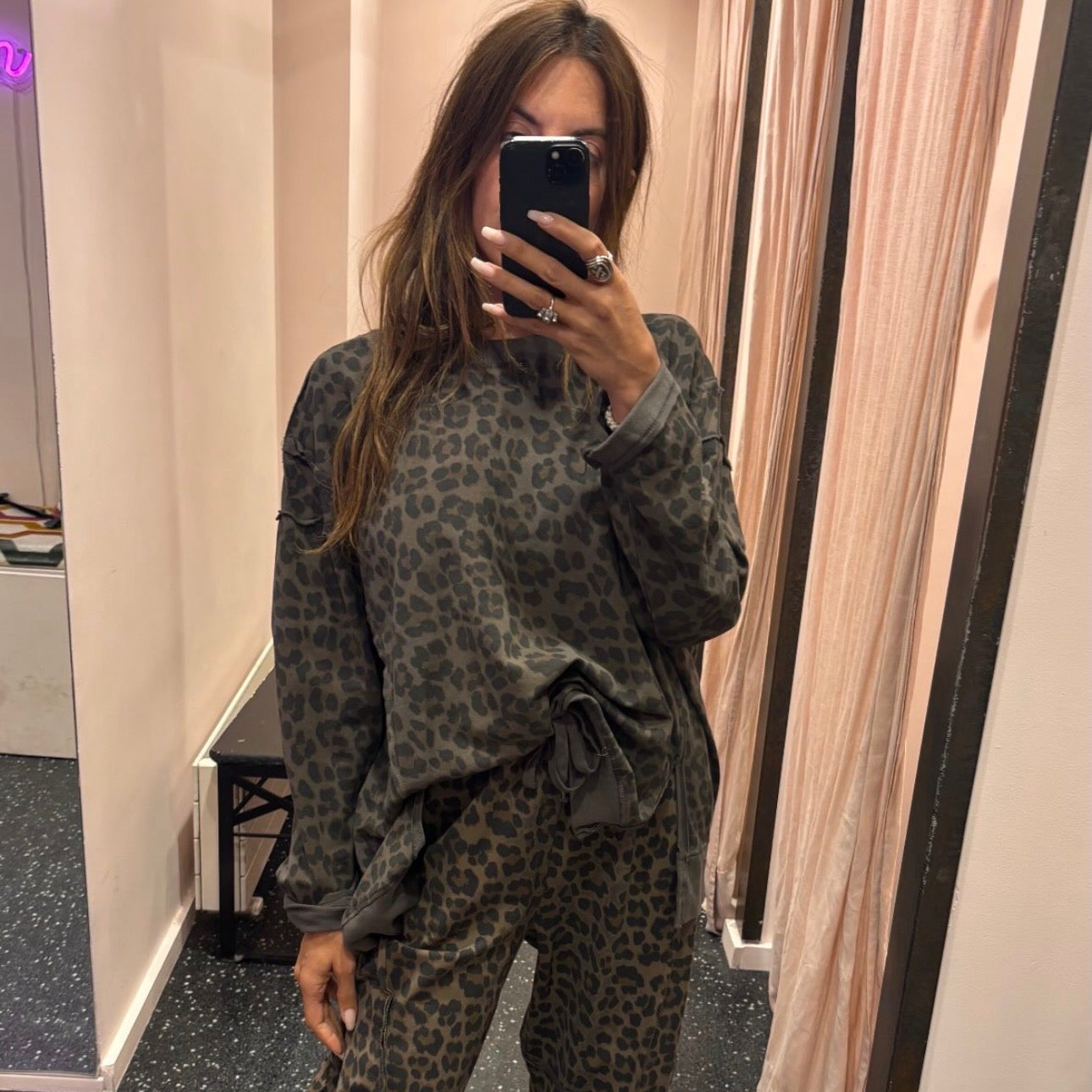 JOHANNA - Sweat jogging leopard