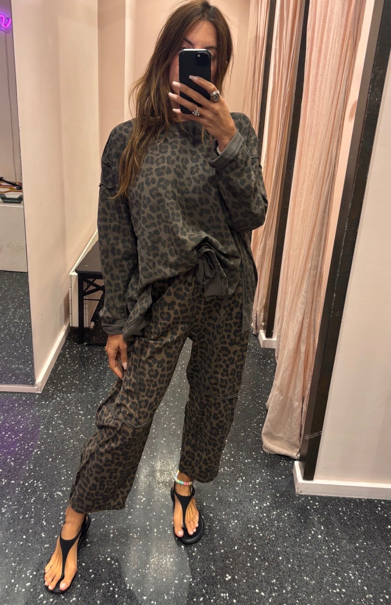 JOHANNA - Pantalon de jogging léopard