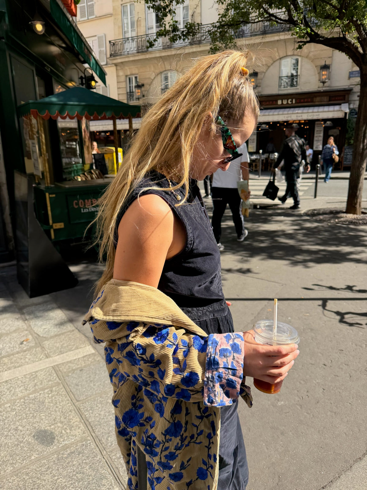 XIWIKJ - manteau long velours côtelé