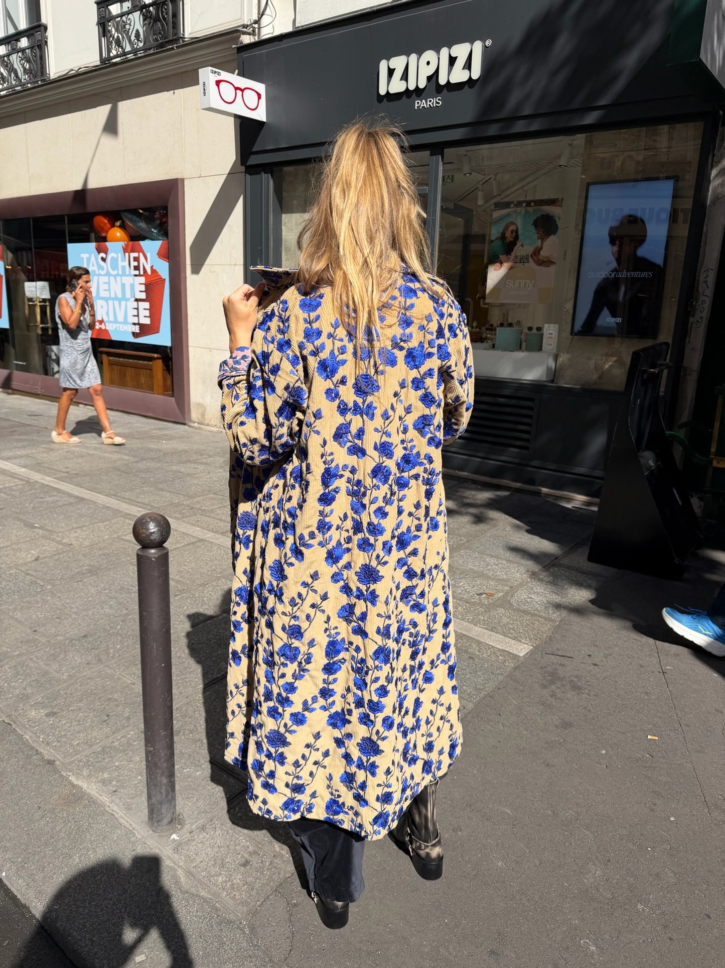XIWIKJ - manteau long velours côtelé