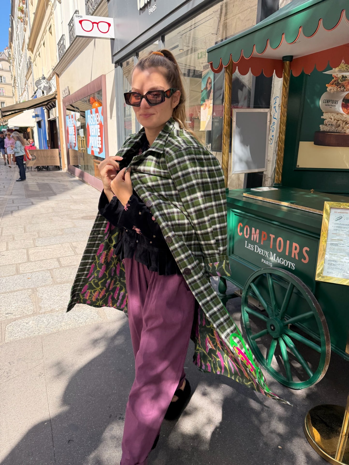 XIWIKJ - manteau évasé en laine