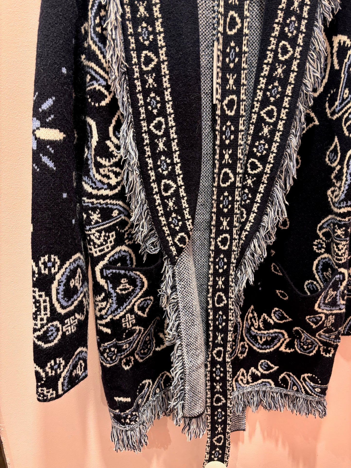 Gilet long imprimé bandana