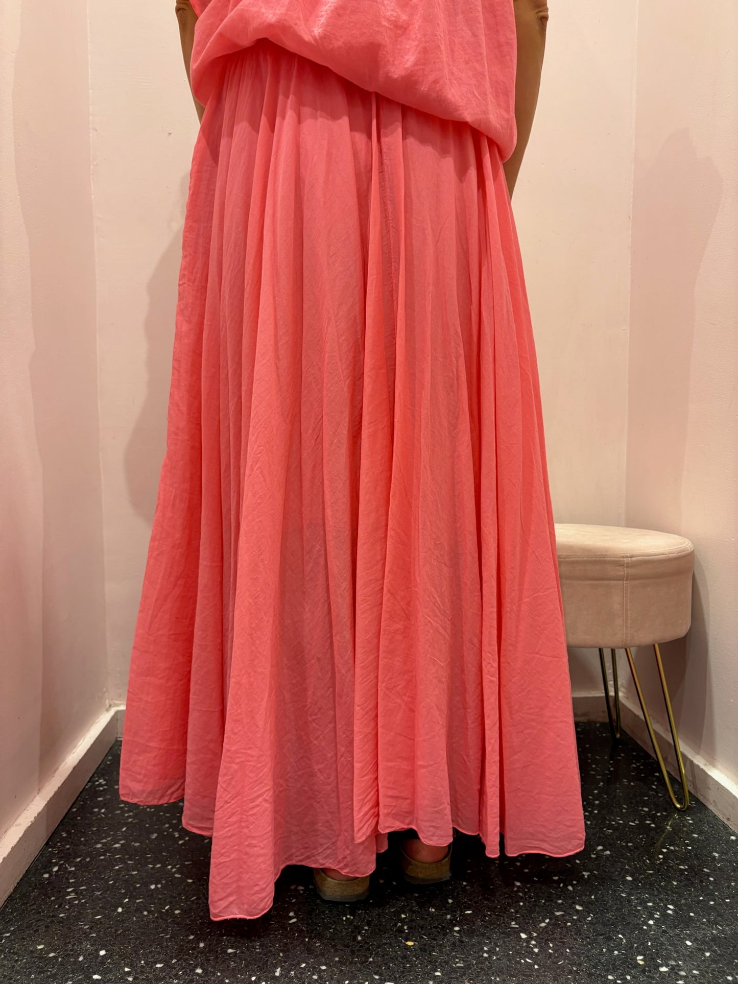 Jupe longue voile de coton Johanna Paris