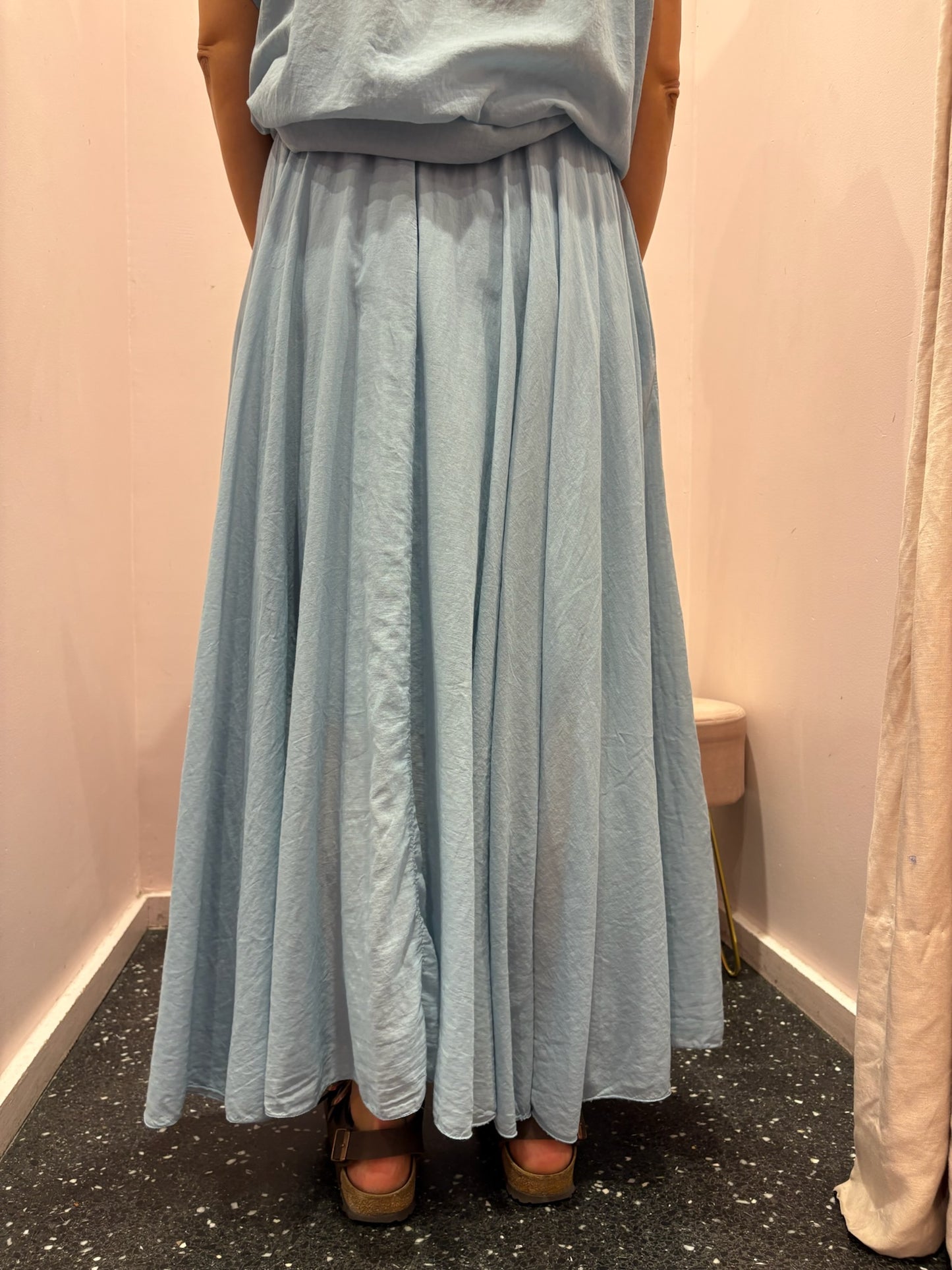 Jupe longue voile de coton Johanna Paris