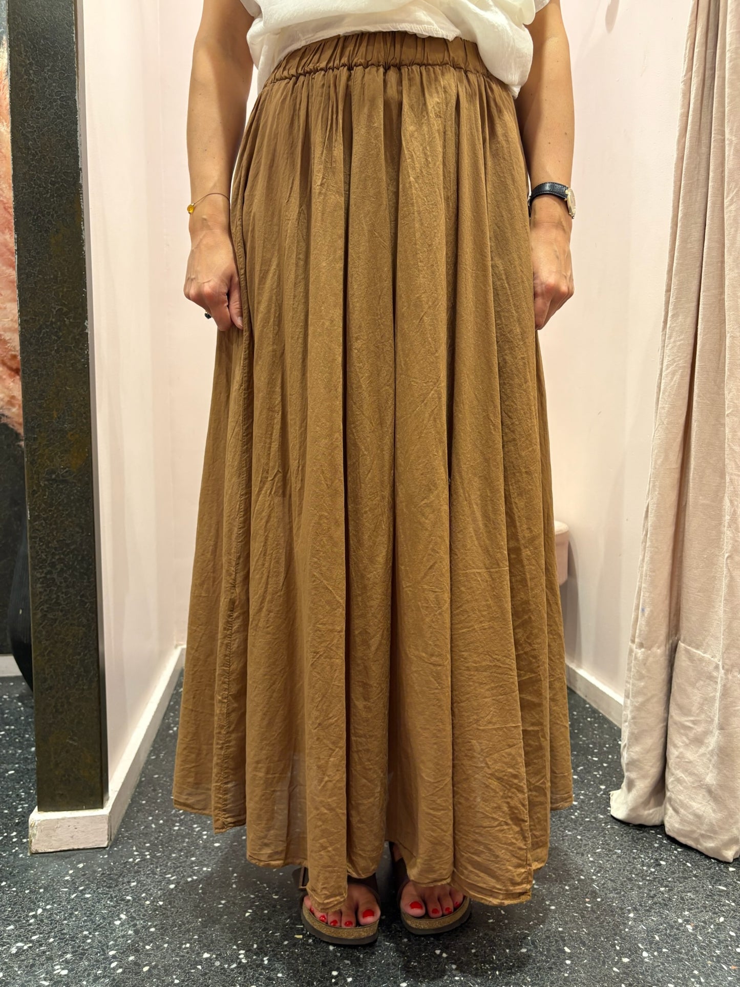 Jupe longue voile de coton Johanna Paris