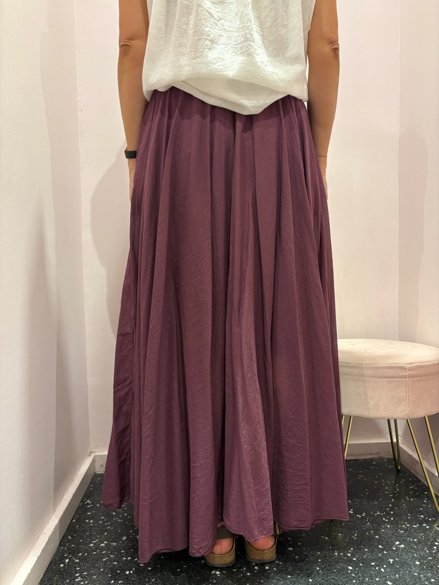 Jupe longue voile de coton Johanna Paris