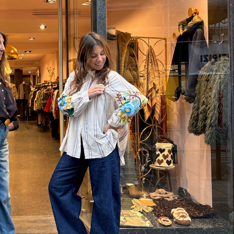 Blouse écru ajouré - MERI JAAN