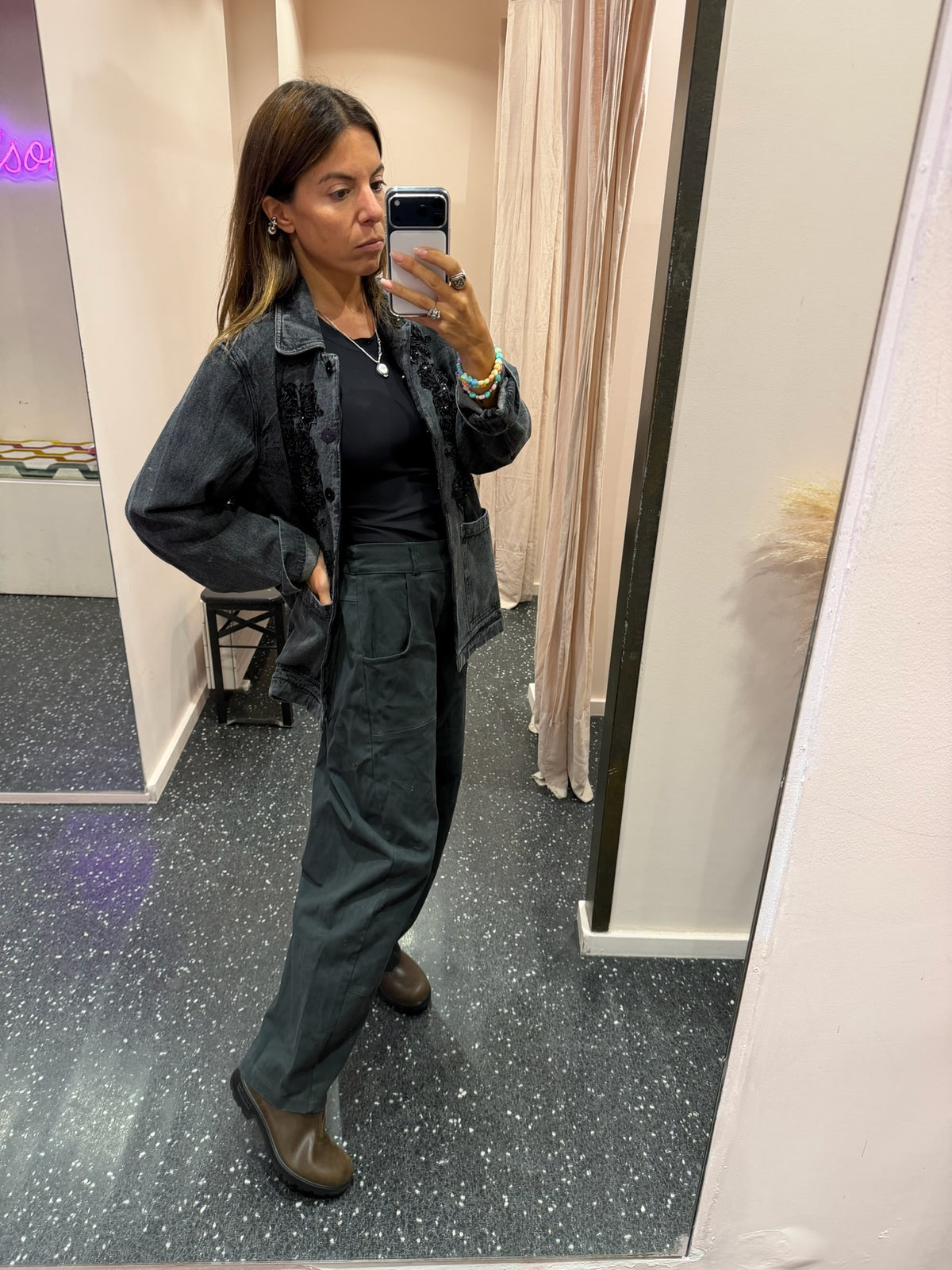 THE CORNER - Pantalon worker coton doux