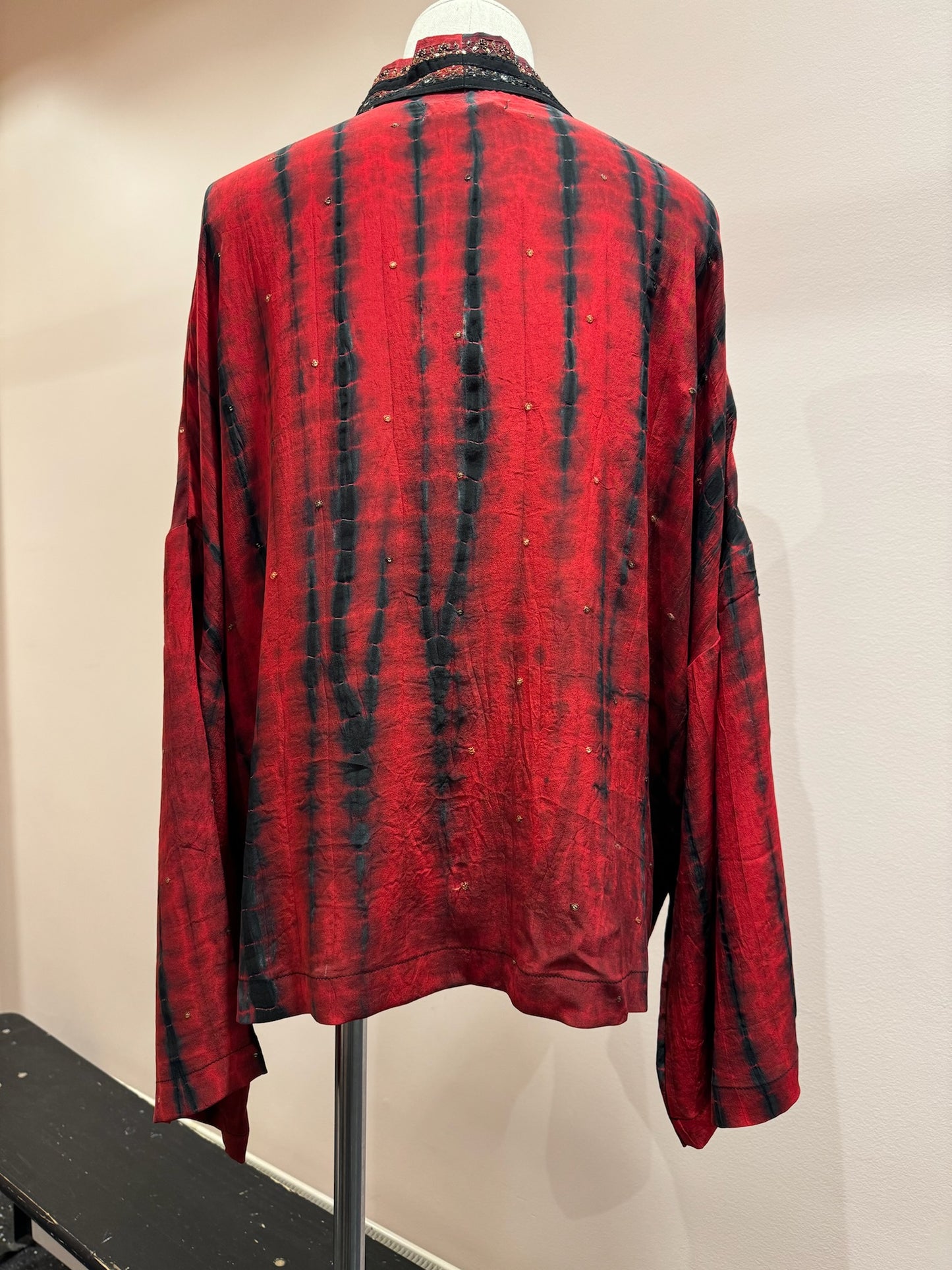 Kimono en soie et broderies