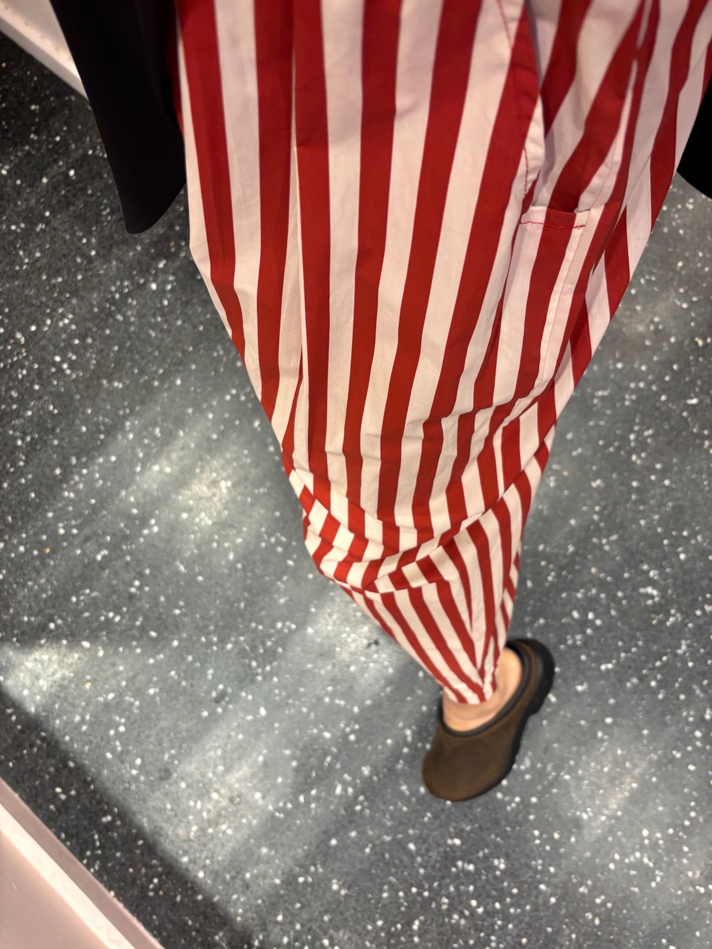 JOHANNA - Pantalon rayé bicolore