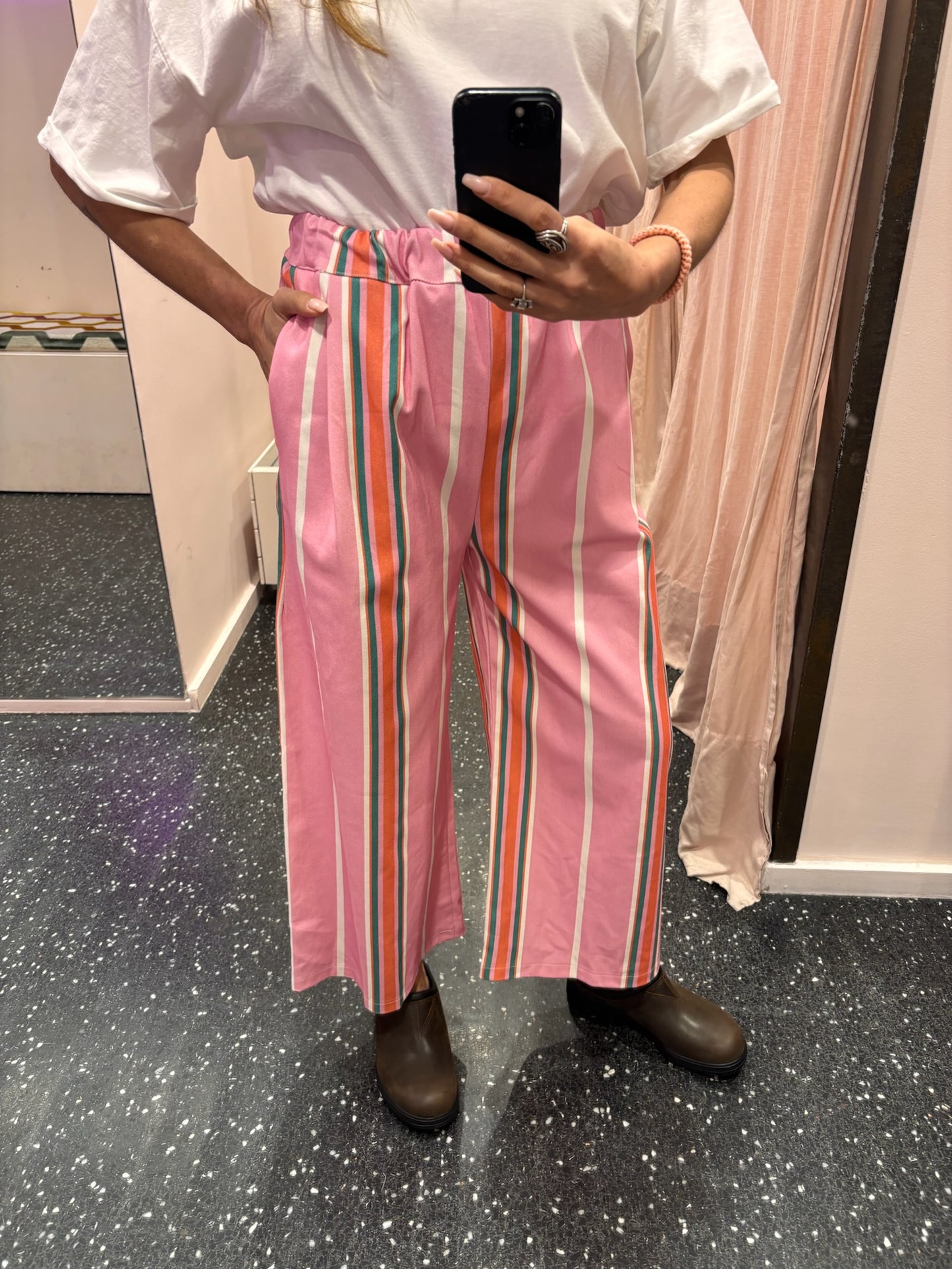 MOMENT - Pantalon à rayures multicolore