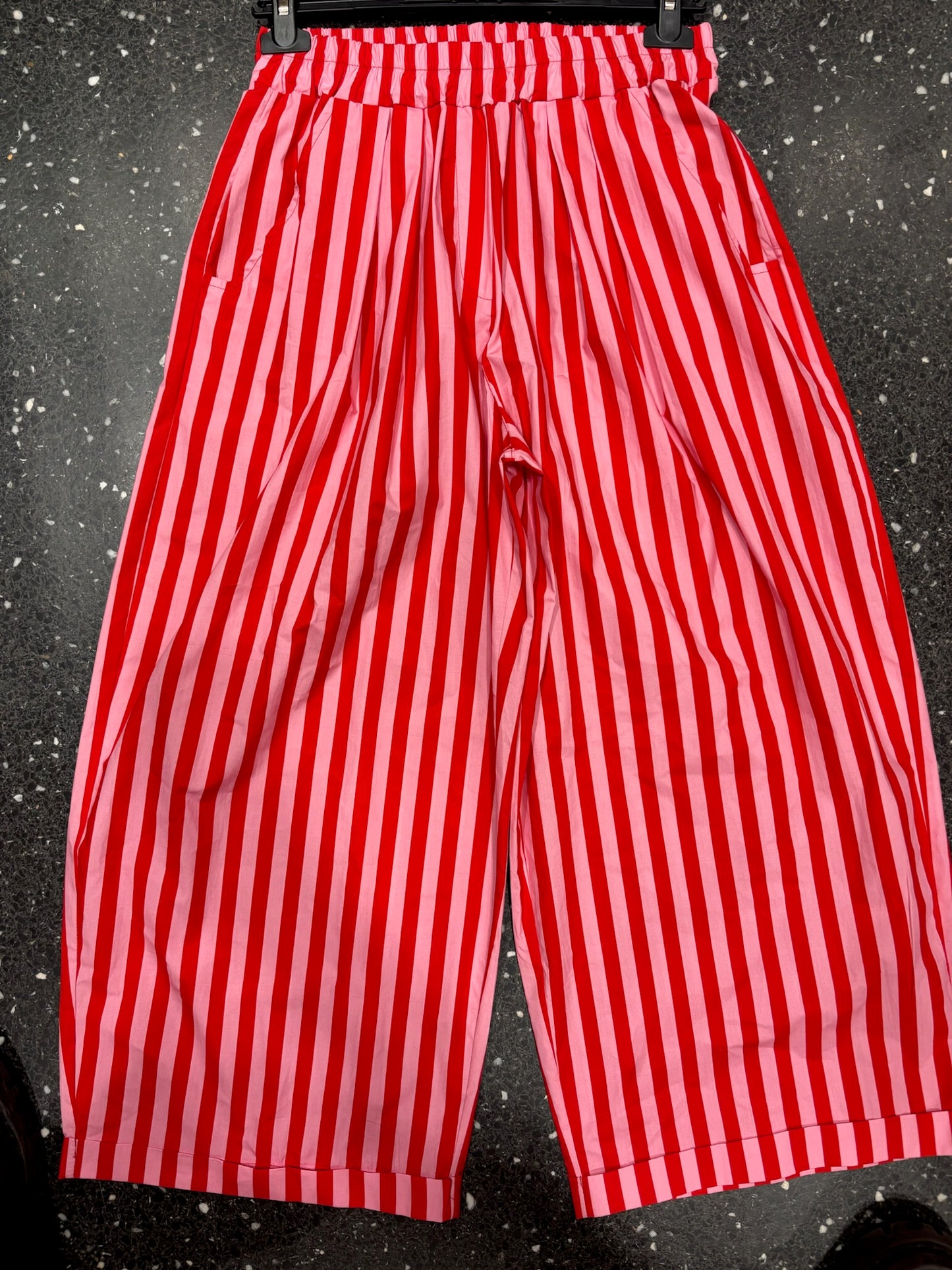 JOHANNA - Pantalon rayé bicolore