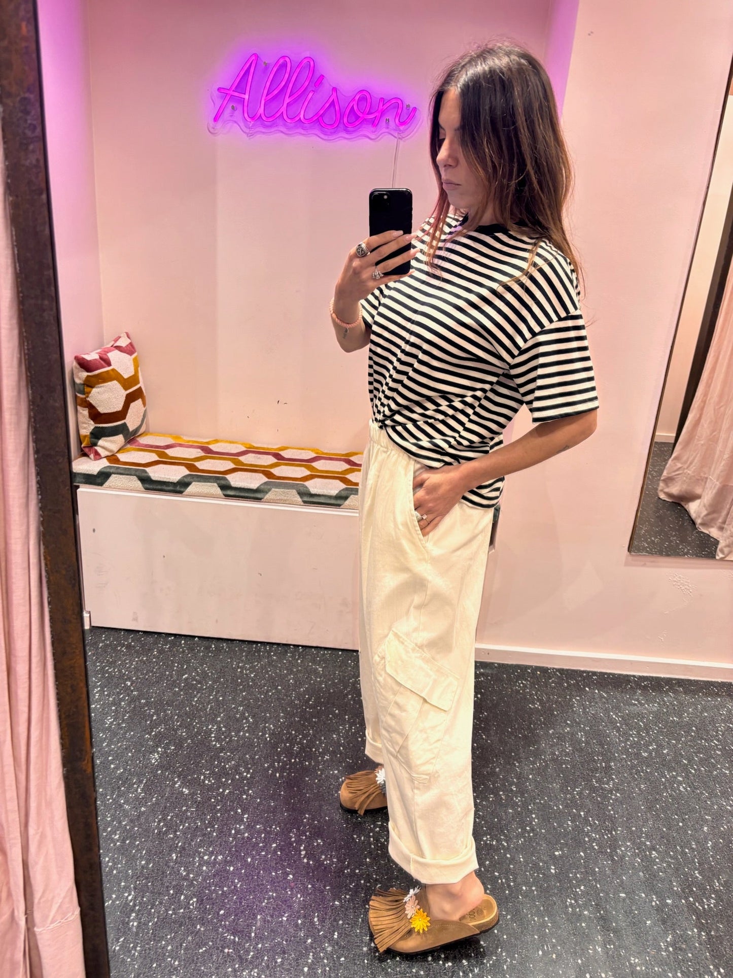 JOHANNA - Marinière oversize manches courtes
