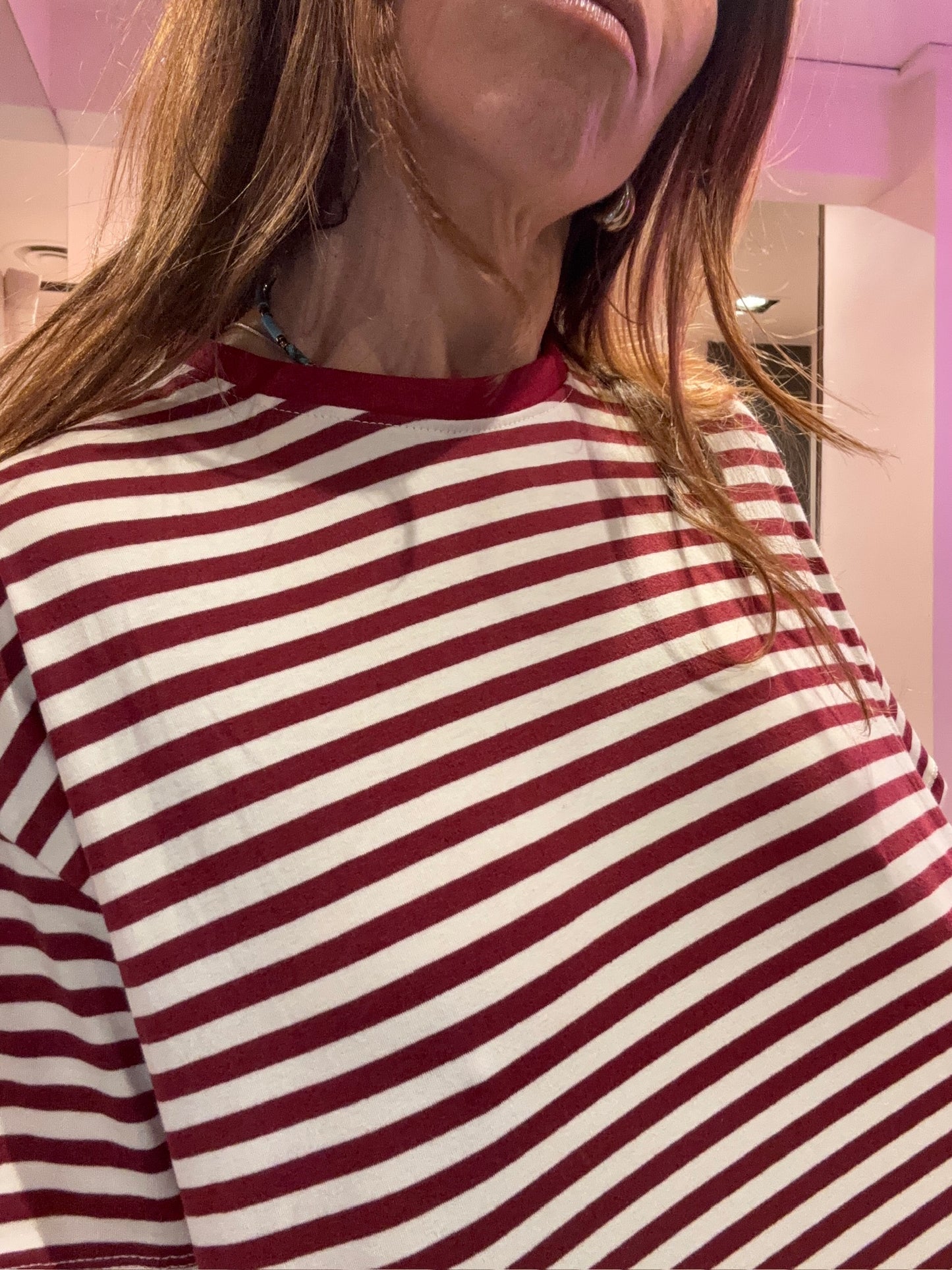 JOHANNA - Marinière oversize manches courtes