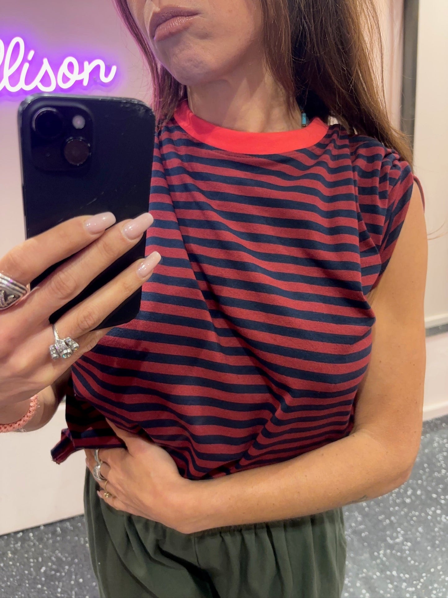 JOHANNA - Marinière oversize manches courtes