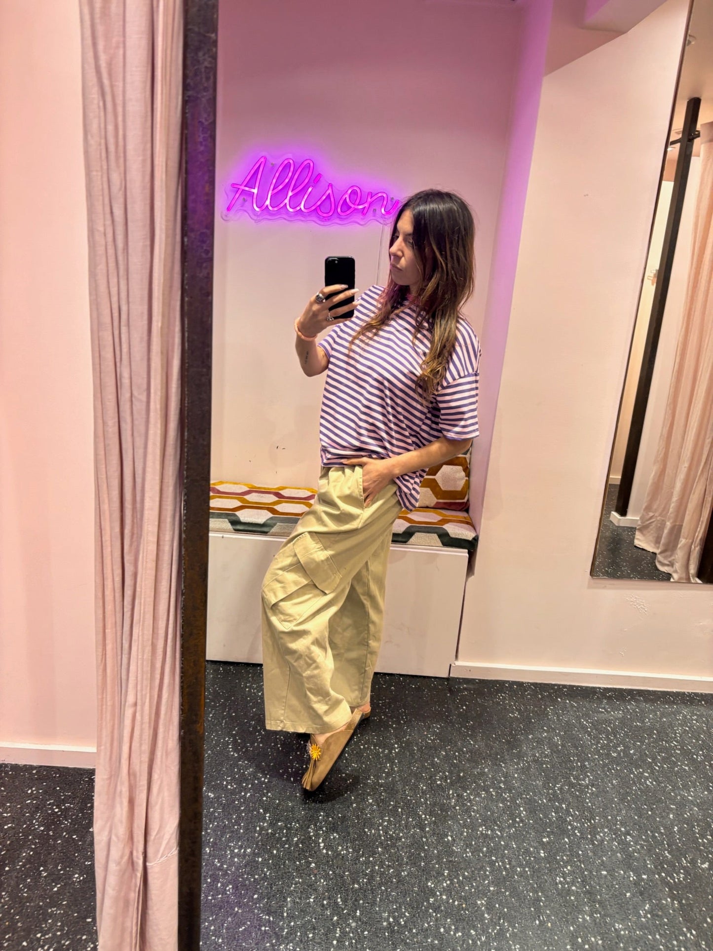 JOHANNA - Marinière oversize manches courtes