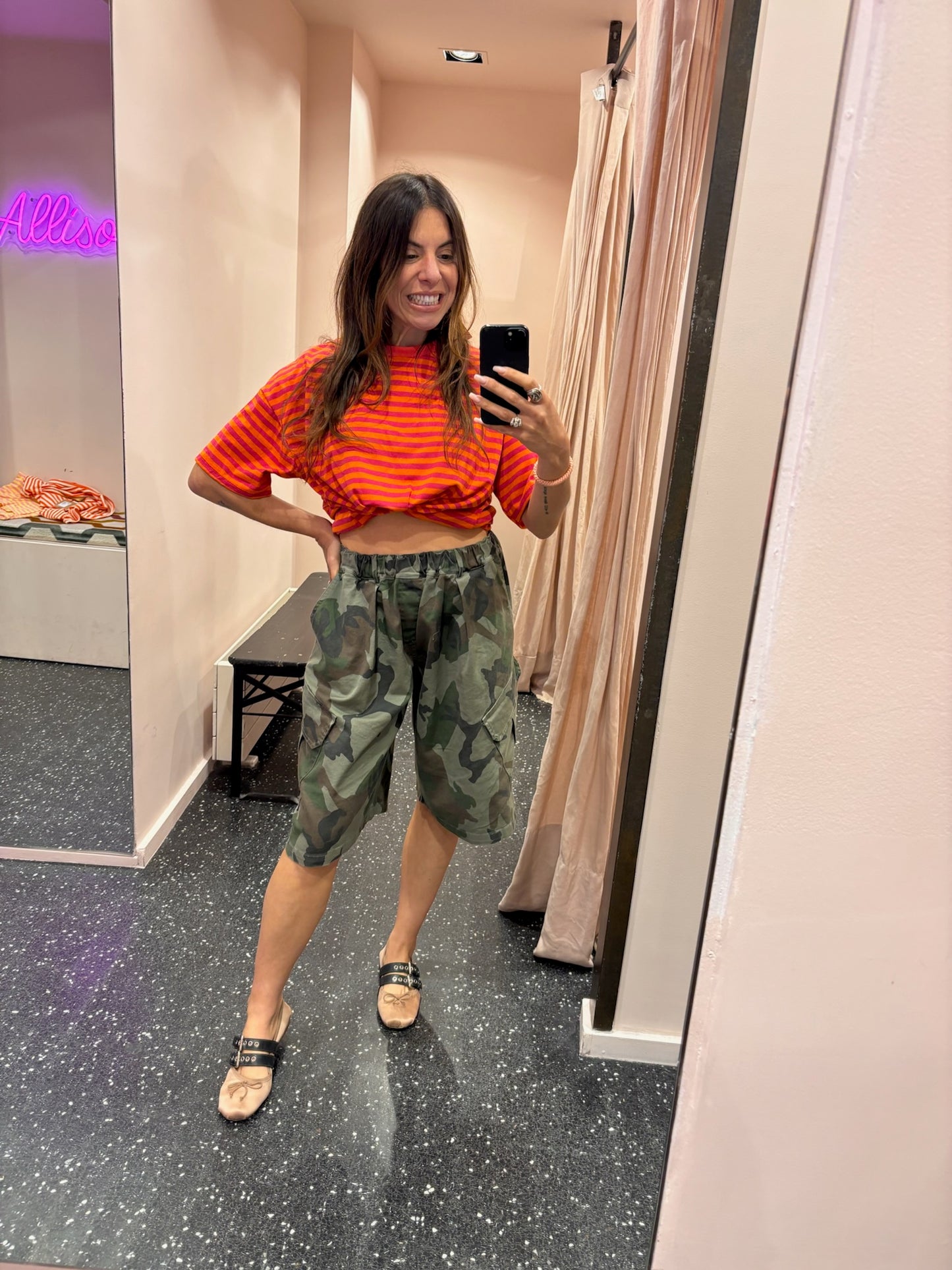 JOHANNA - Marinière oversize manches courtes
