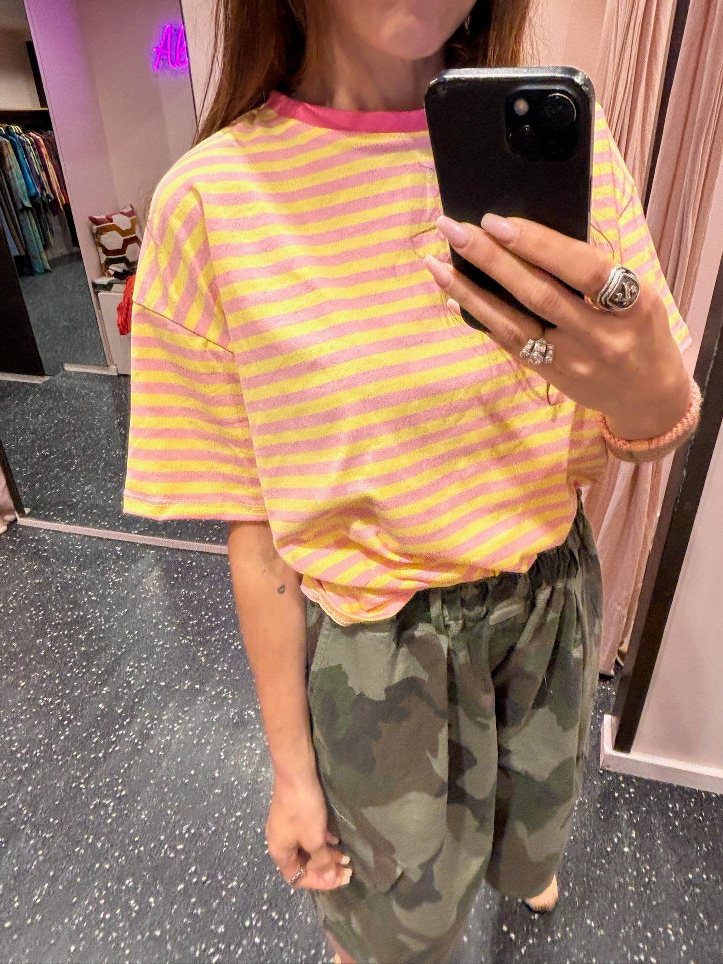 JOHANNA - Marinière oversize manches courtes