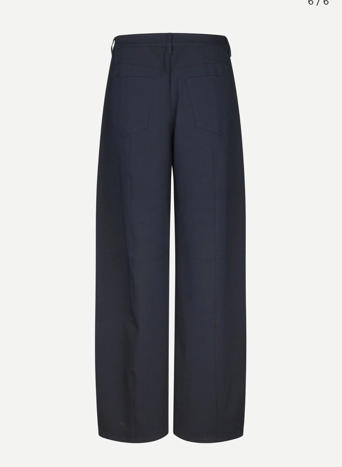 SAMSOE SAMSOE - Pantalon barrel marine