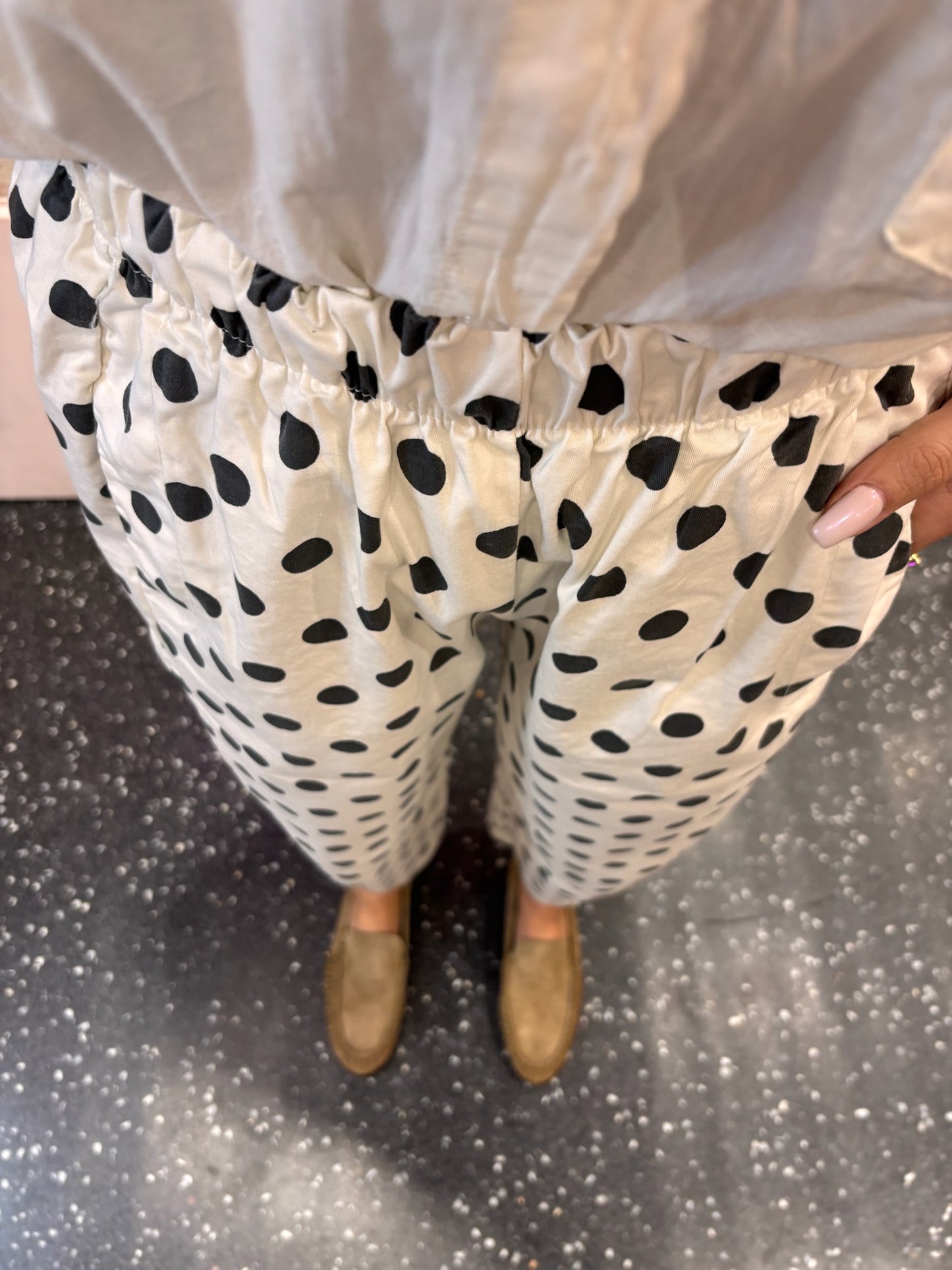 JOHANNA - Pantalon à petits pois