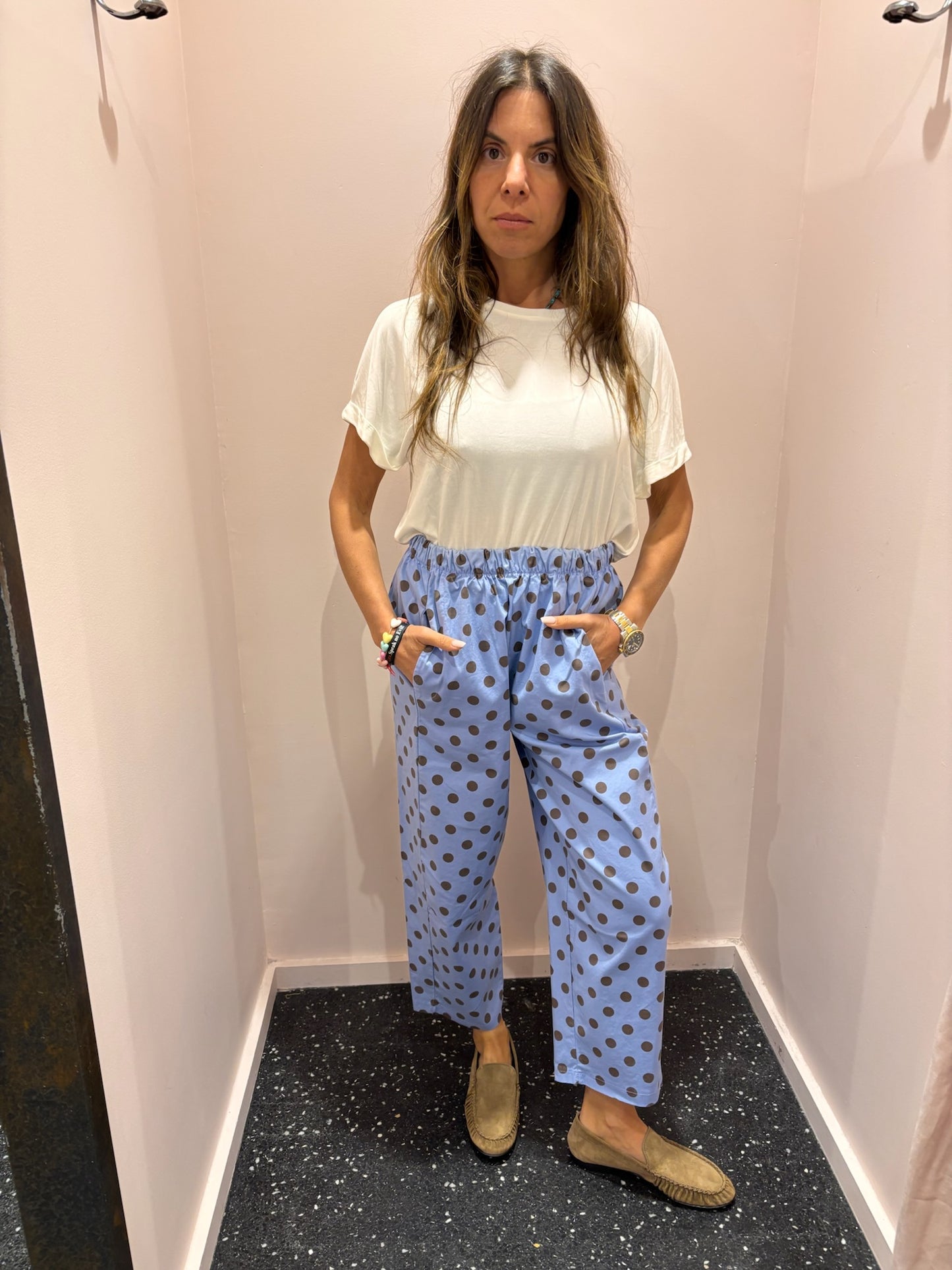 JOHANNA - Pantalon à petits pois
