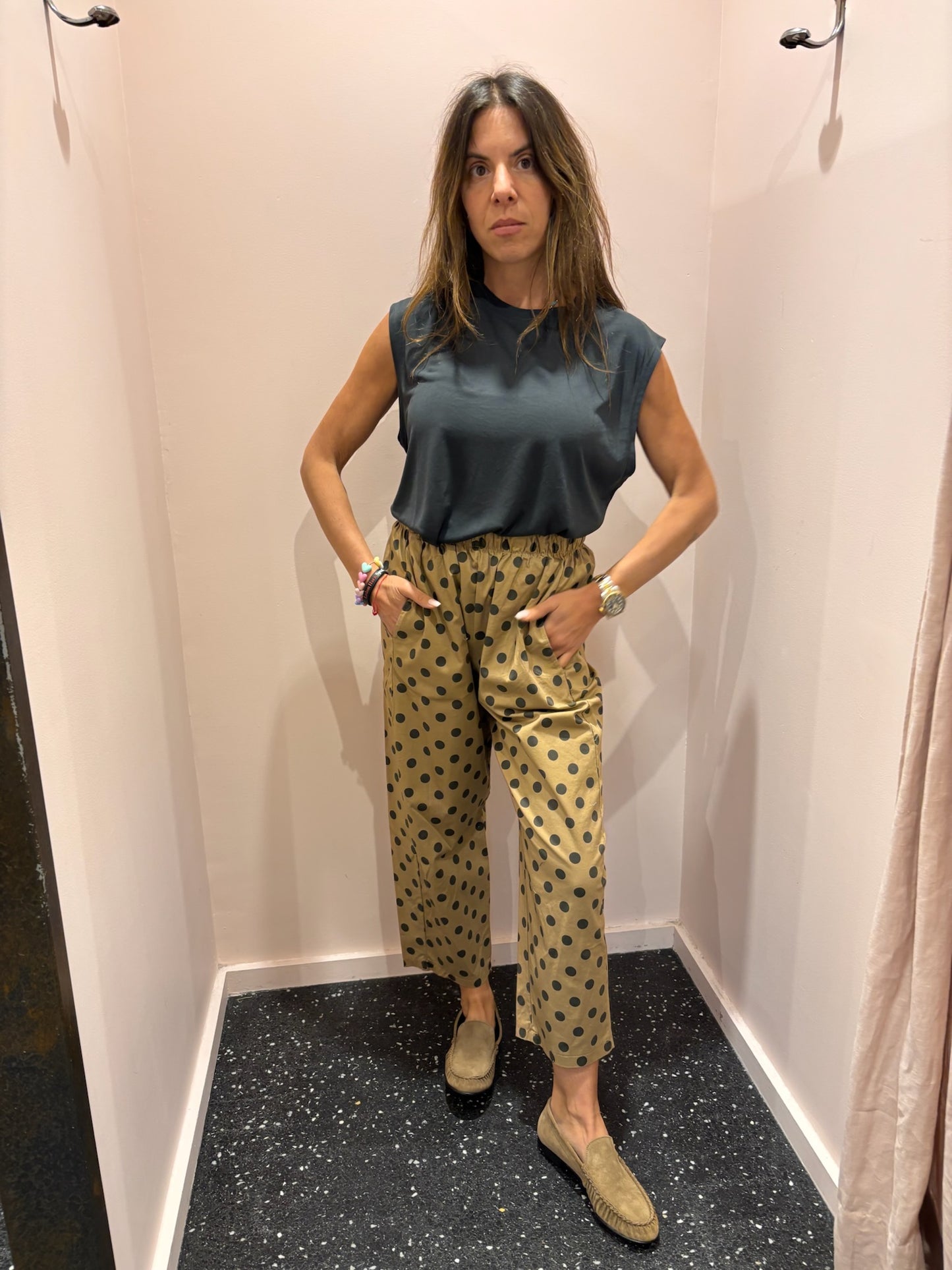 JOHANNA - Pantalon à petits pois