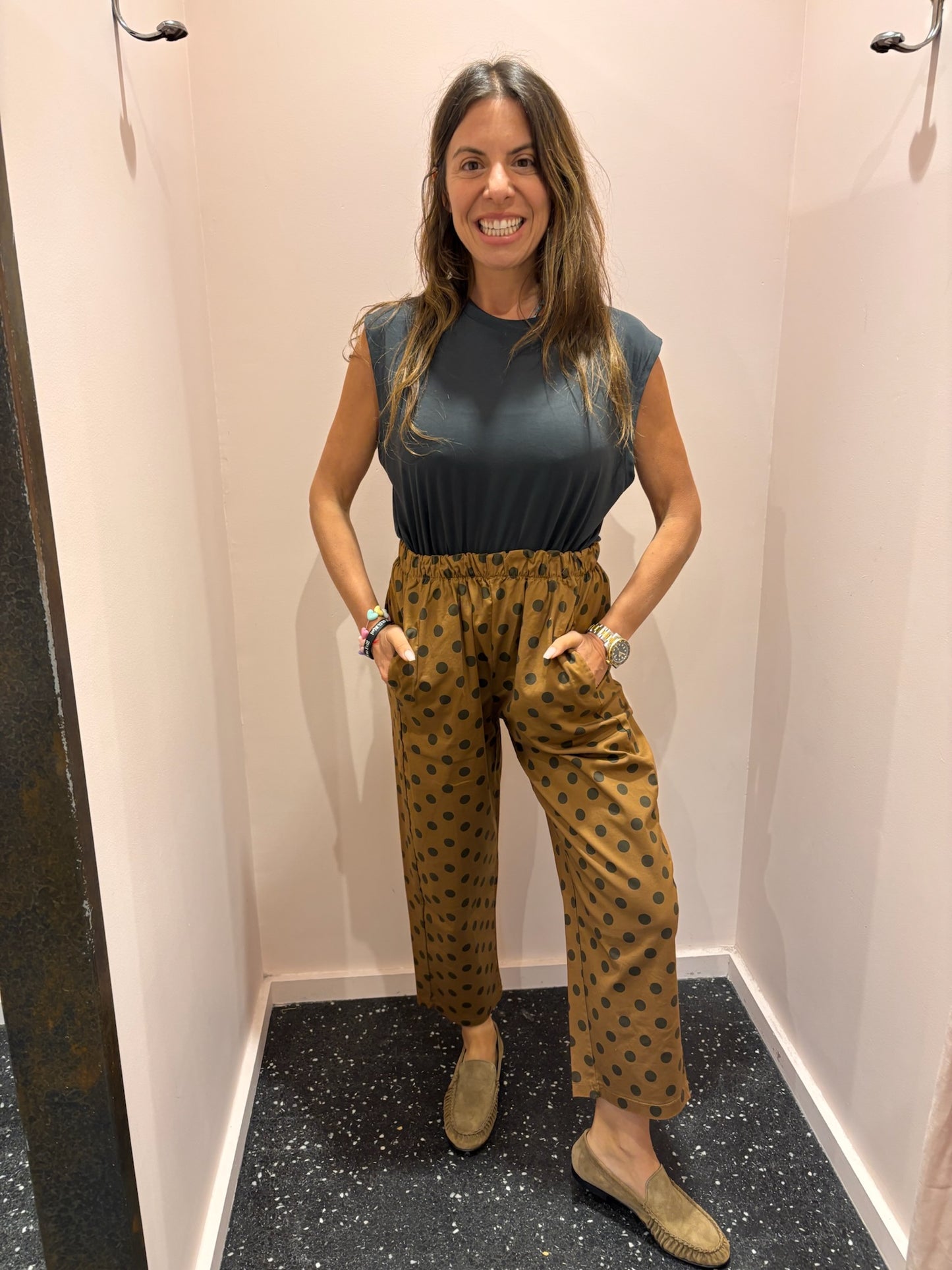 JOHANNA - Pantalon à petits pois