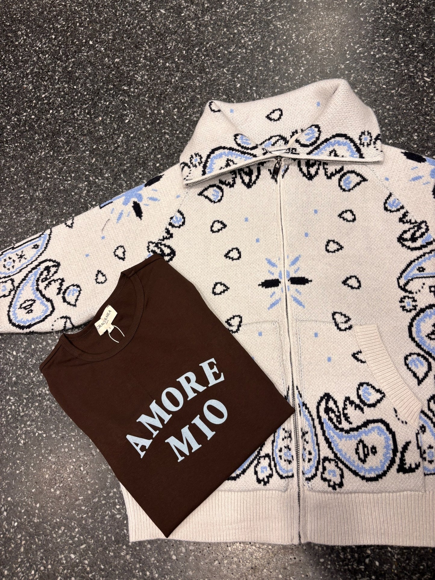 T-shirt velours Grace & Mila