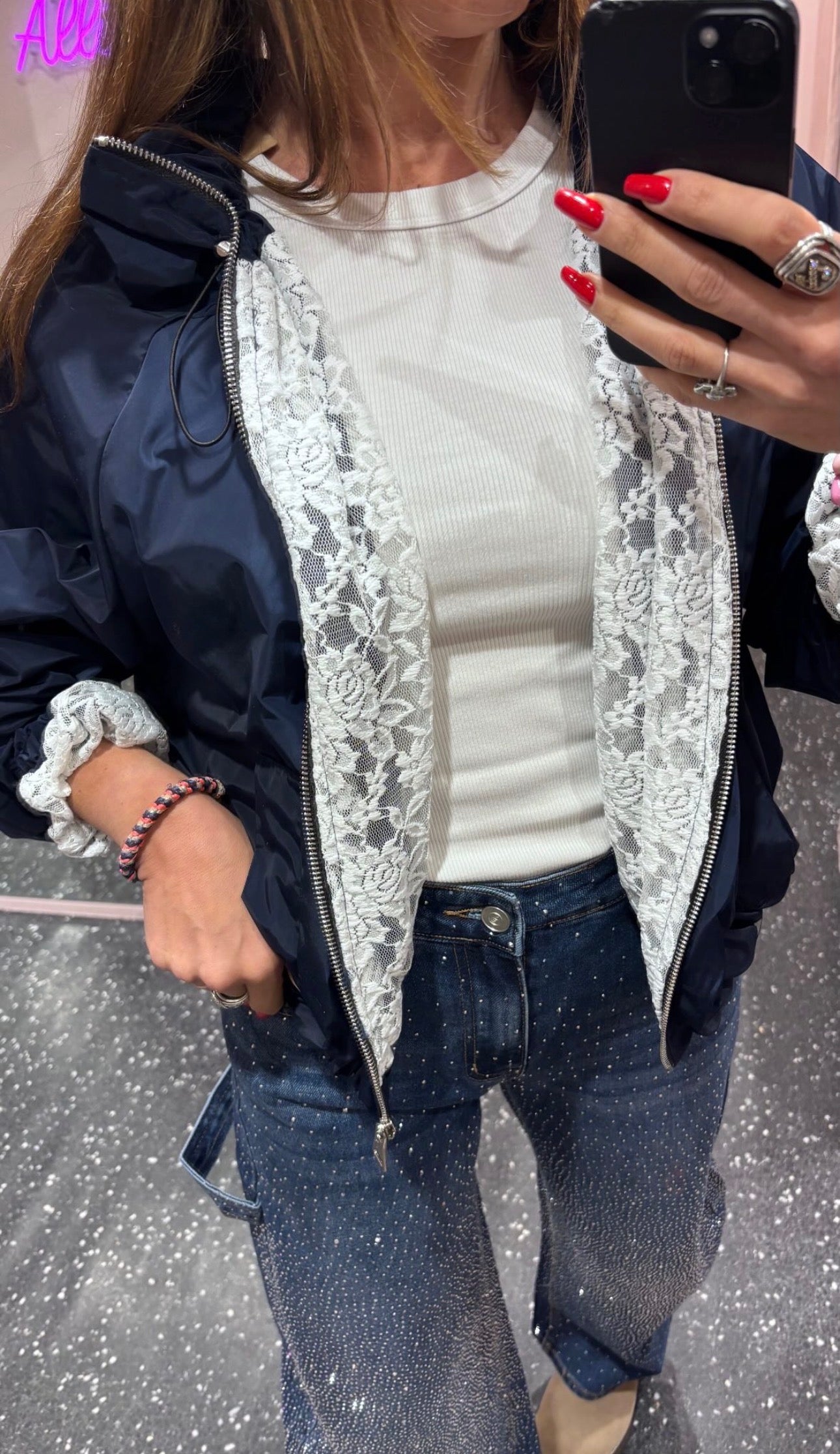 JOHANNA – imperméable doublure dentelle