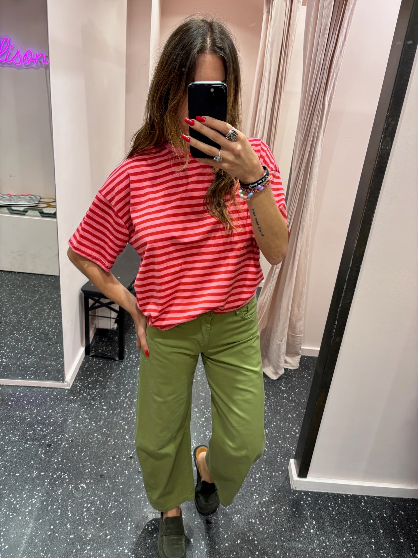 JOHANNA - Marinière oversize manches courtes