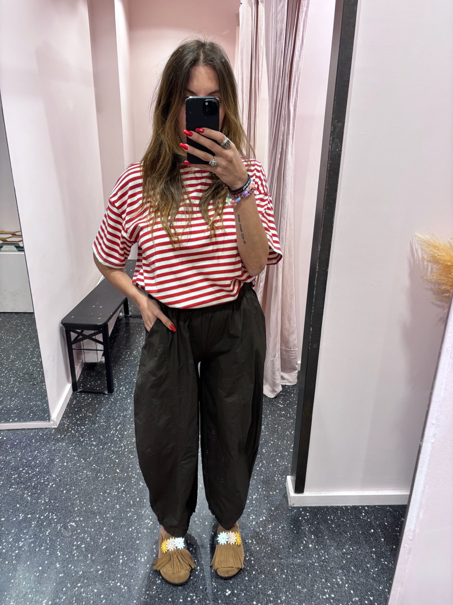 JOHANNA - Marinière oversize manches courtes