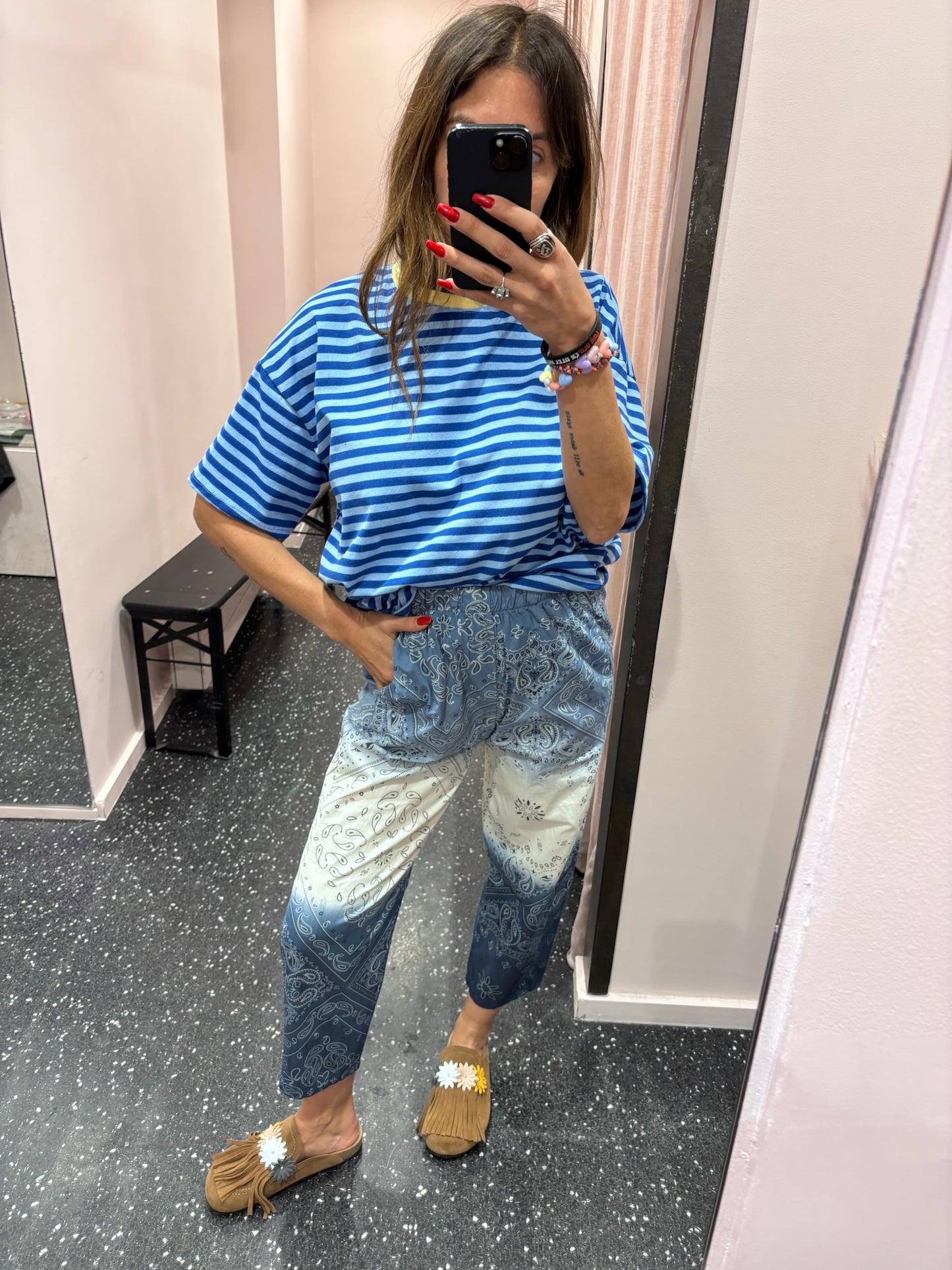 JOHANNA - Marinière oversize manches courtes