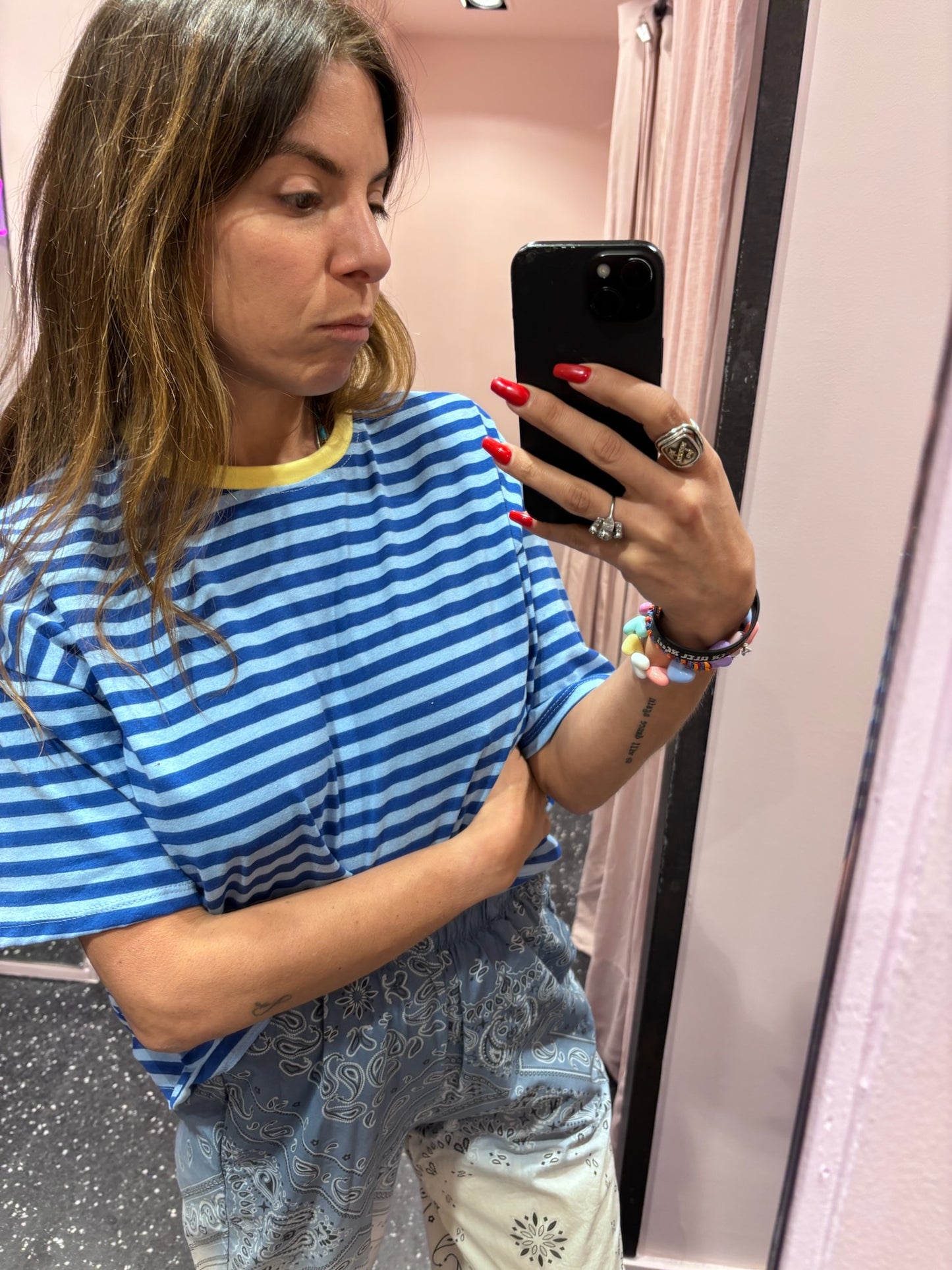 JOHANNA - Marinière oversize manches courtes