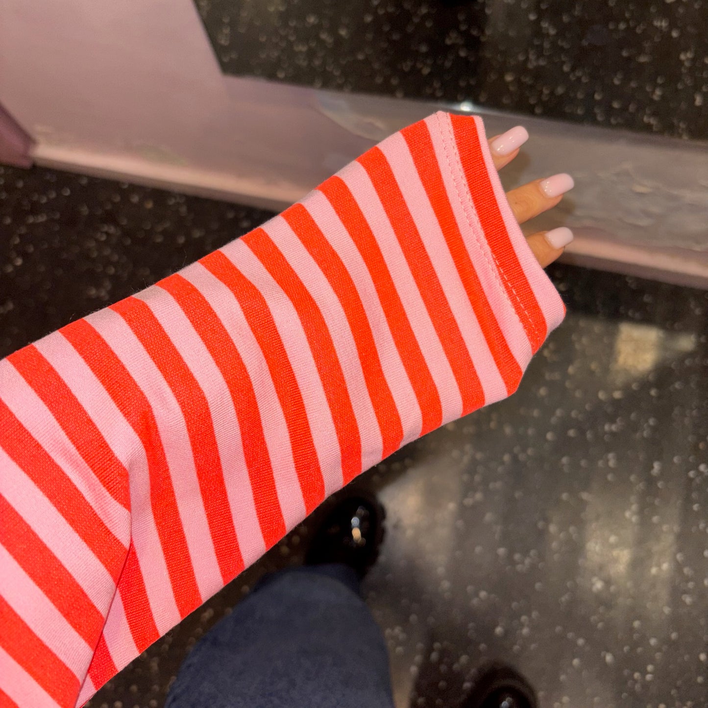 marinière oversize manches longues rayées