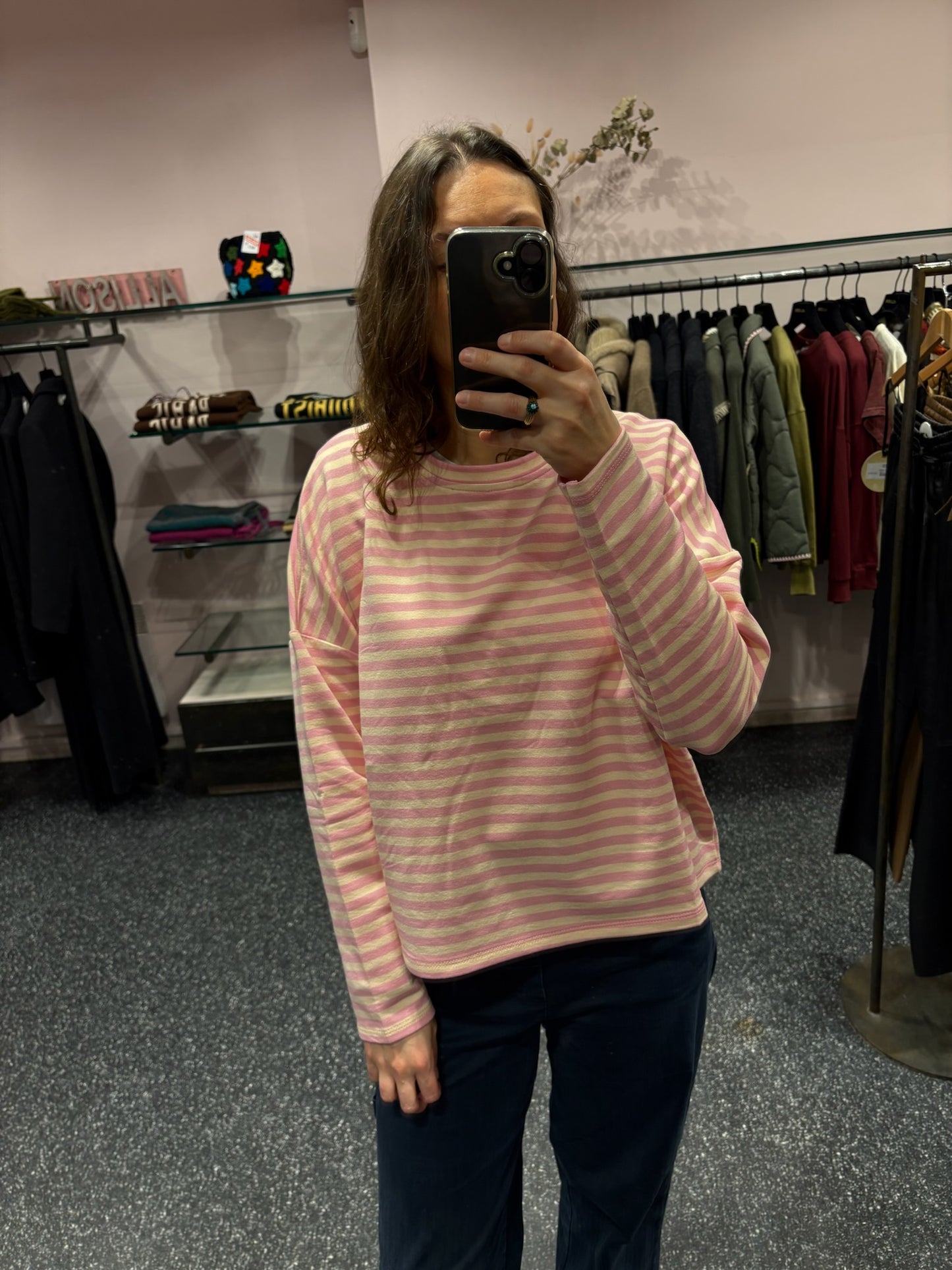 marinière oversize manches longues rayées