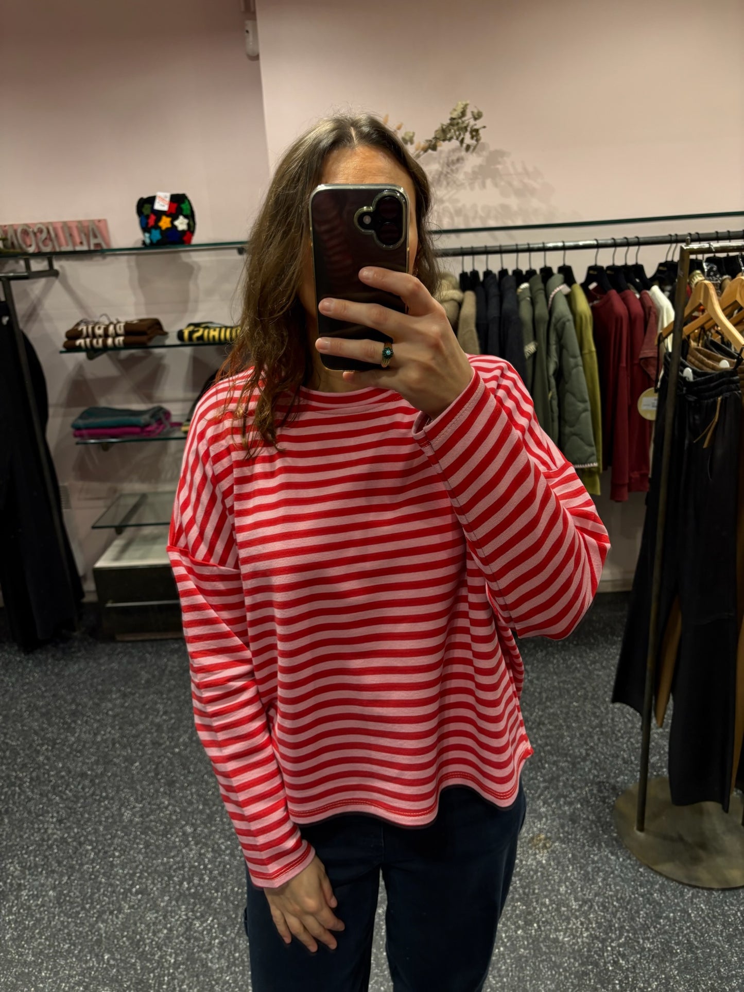 marinière oversize manches longues rayées