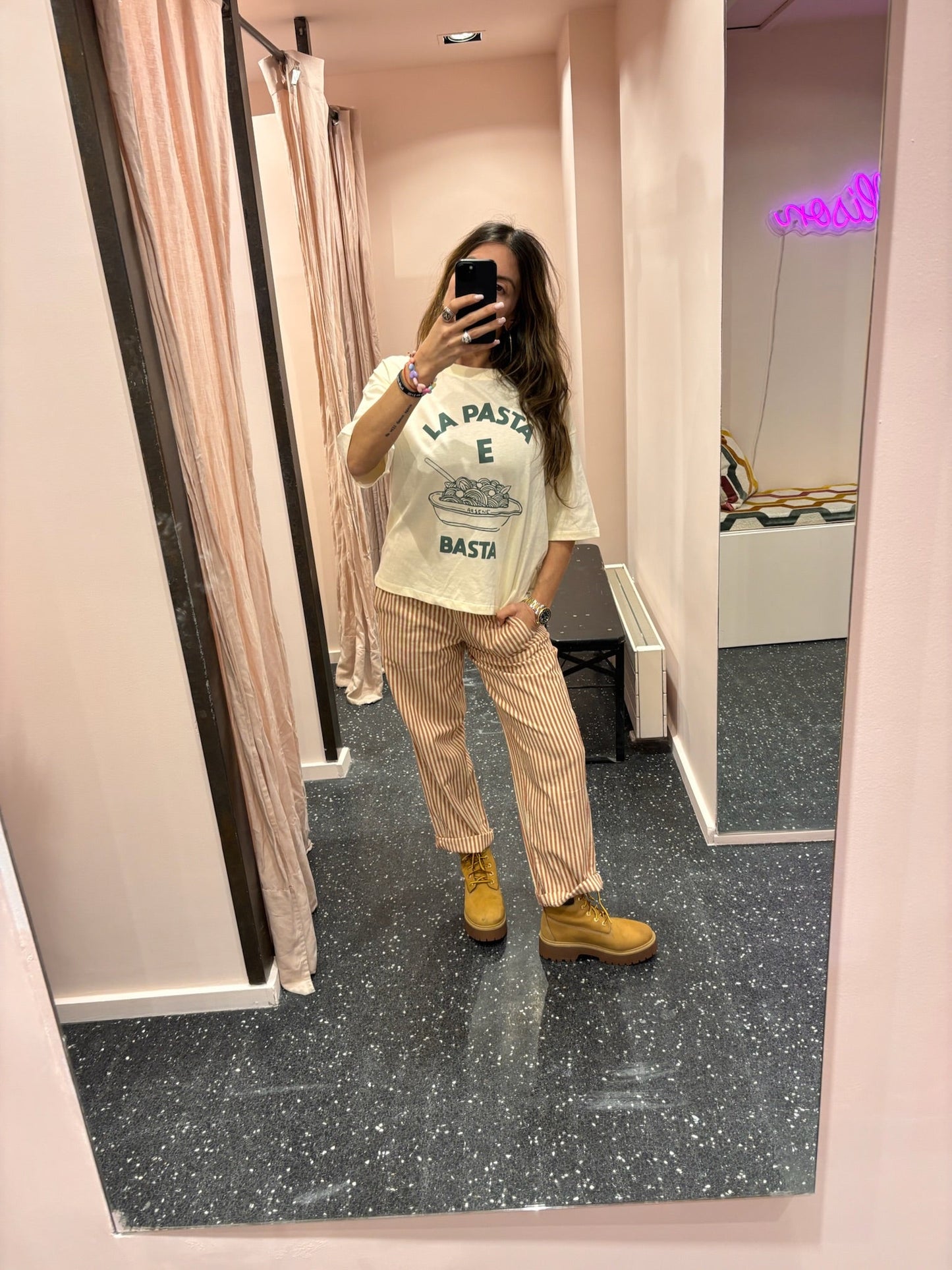 Pantalon rayé cobalt ou marron - Arsène et les pipelettes