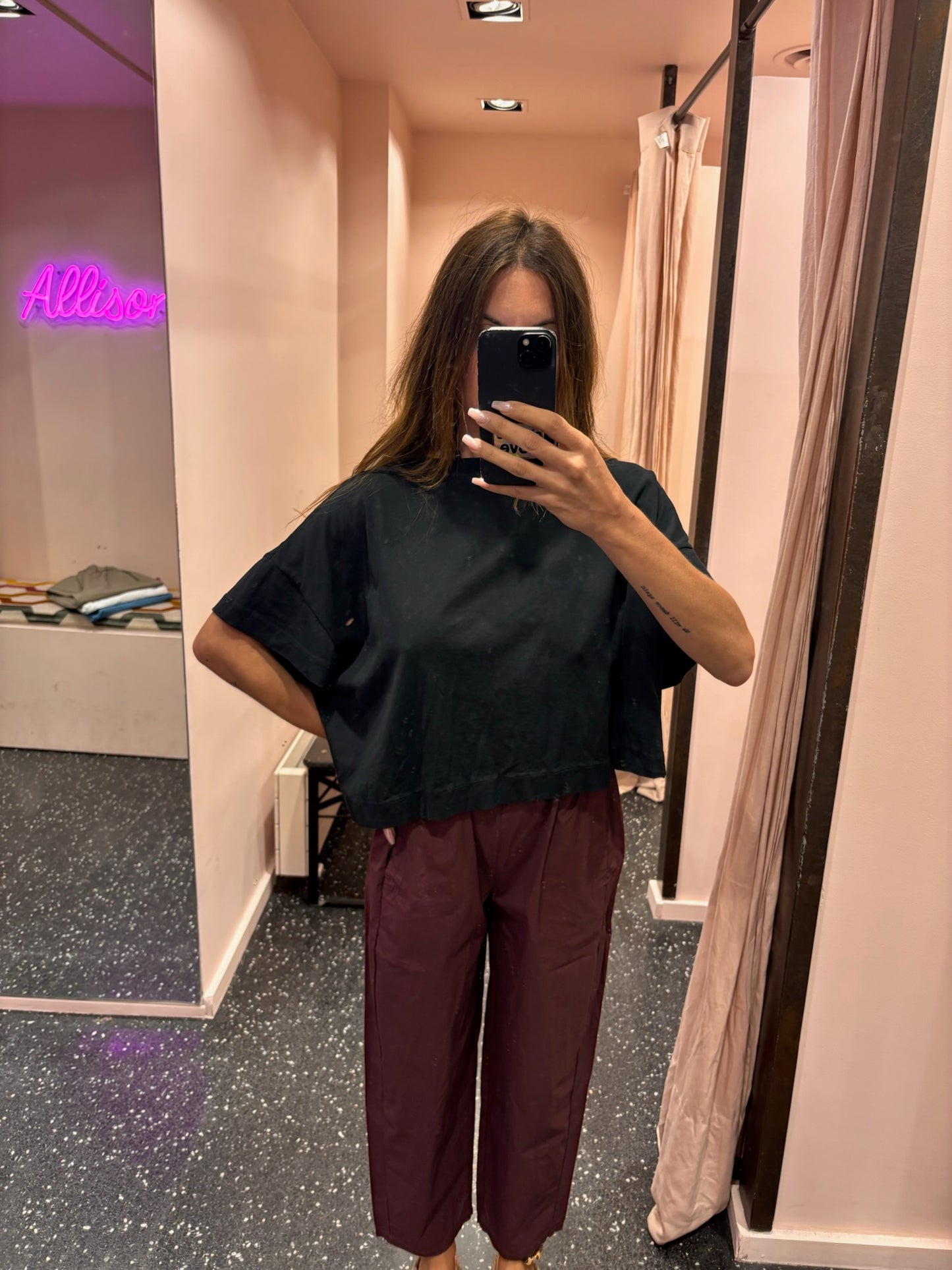 JOHANNA- t-shirt col rond manches courtes