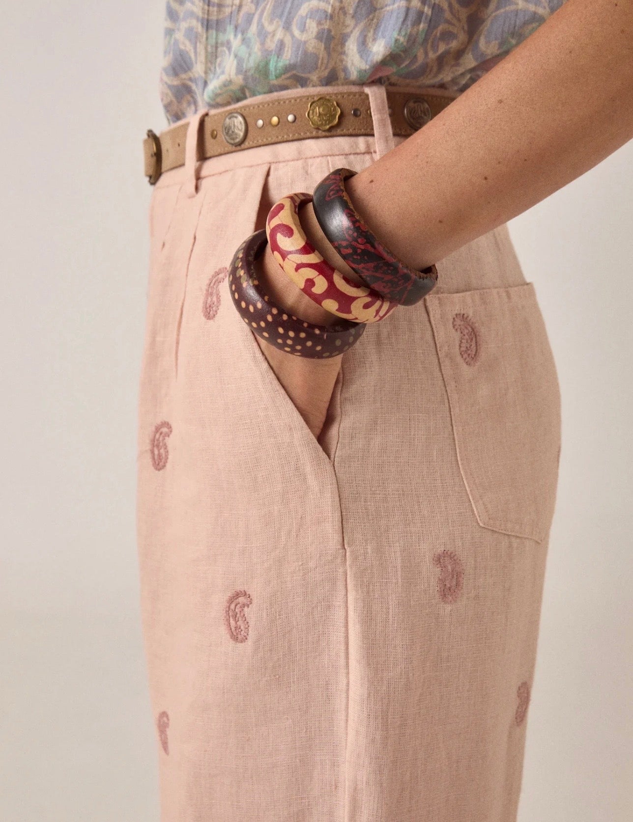 MAISON HÔTEL - Pantalon Otto antique blush