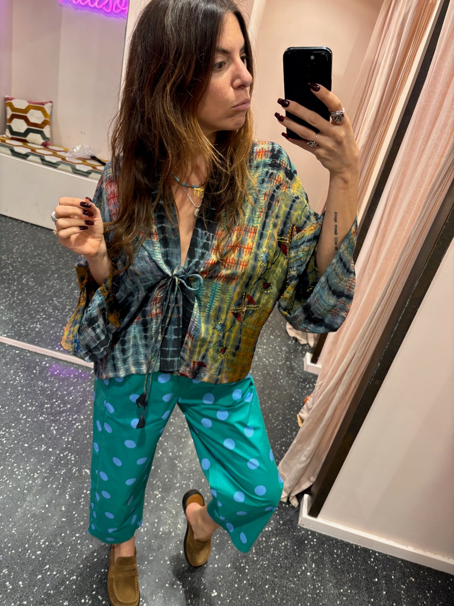 JOHANNA - Pantalon à gros pois