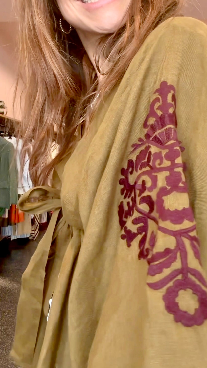 BENARAS – kimonos en lin tissés main