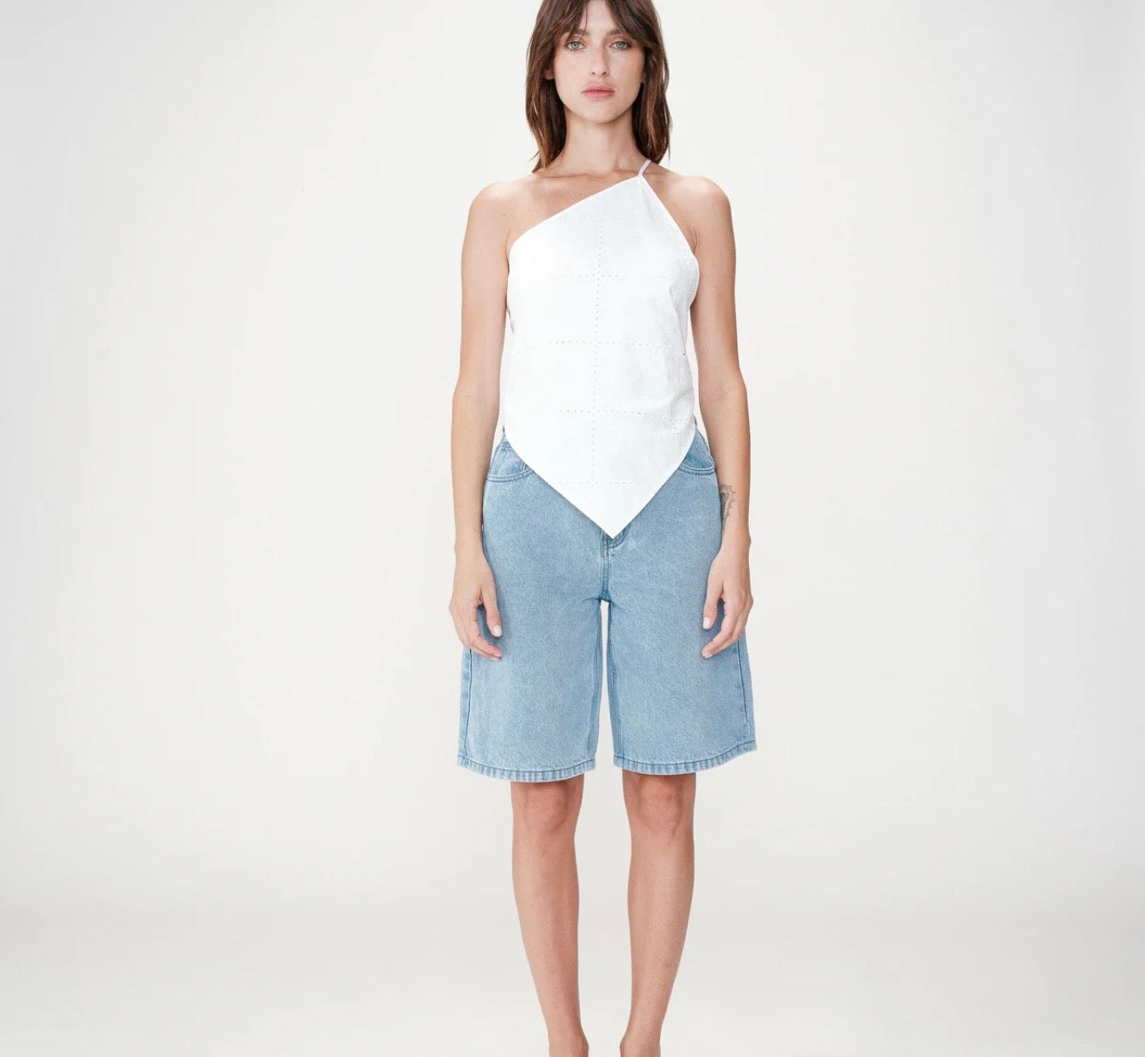 GRACE & MILA - top asymétrique broderies anglaises