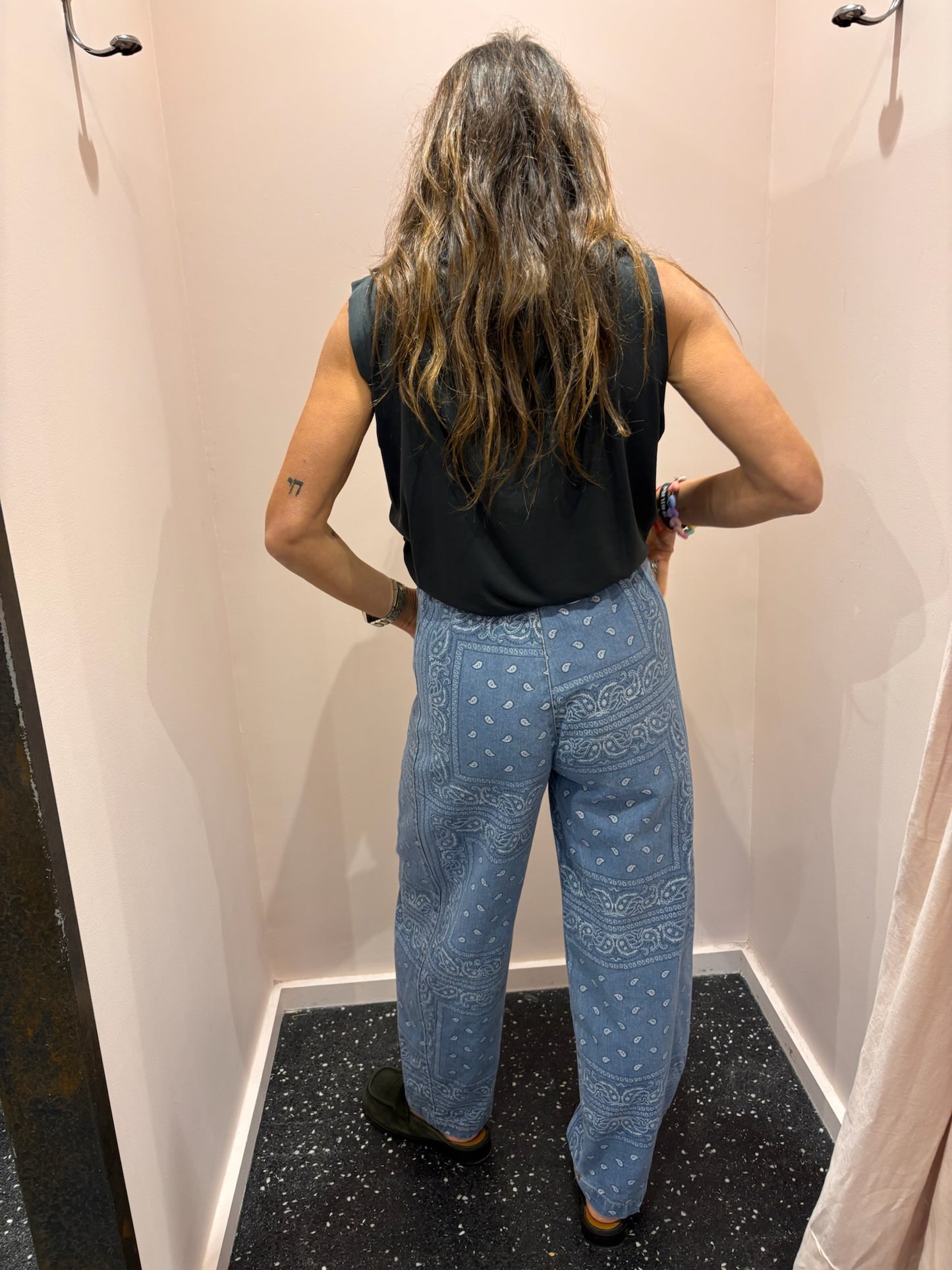 Denim bandana clair