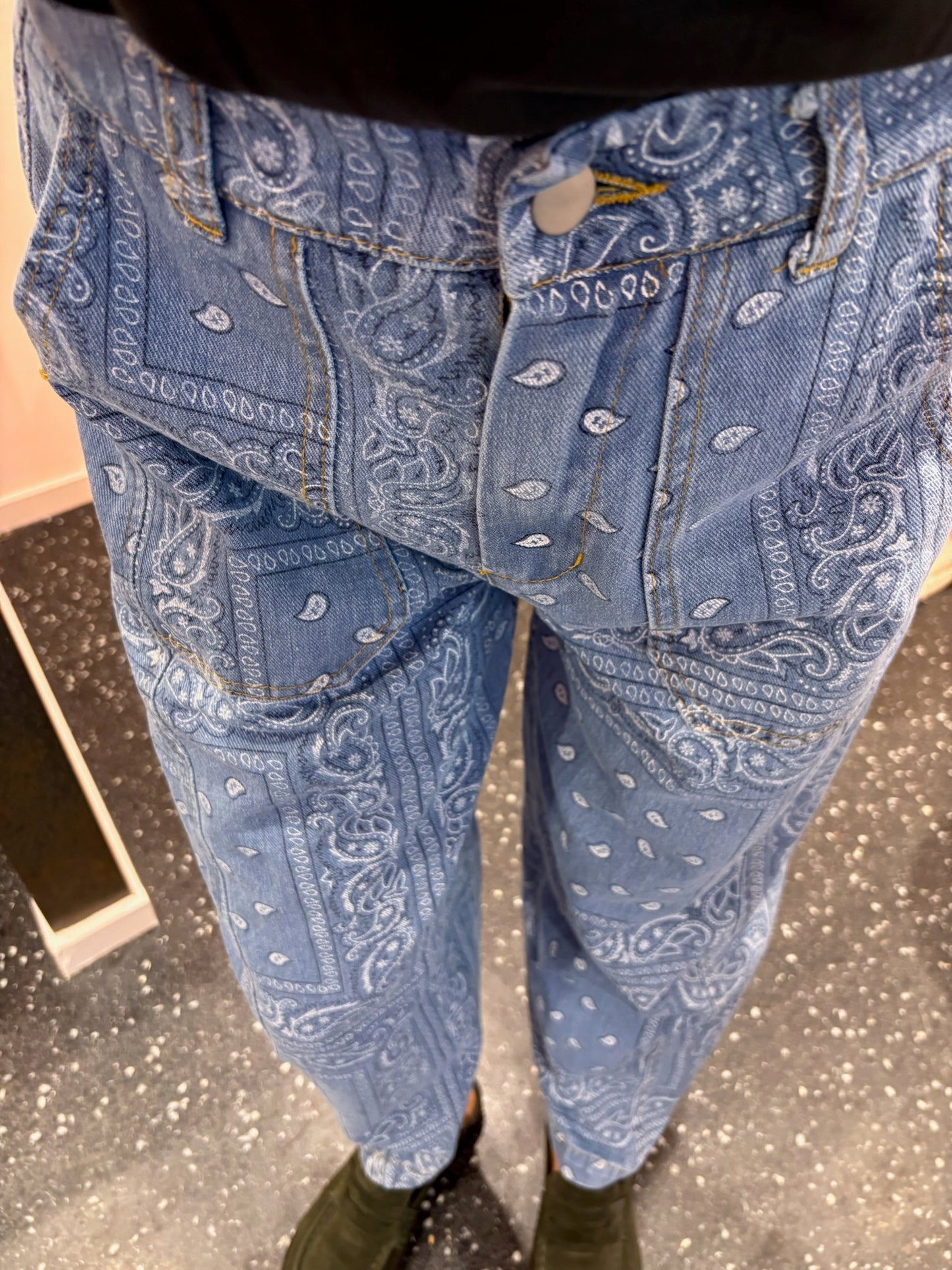 Denim bandana clair