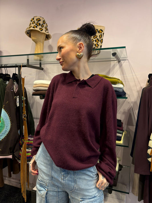 Polo en racoon et laine