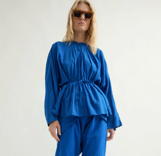Blouse Ferry bleue Laurence Bras