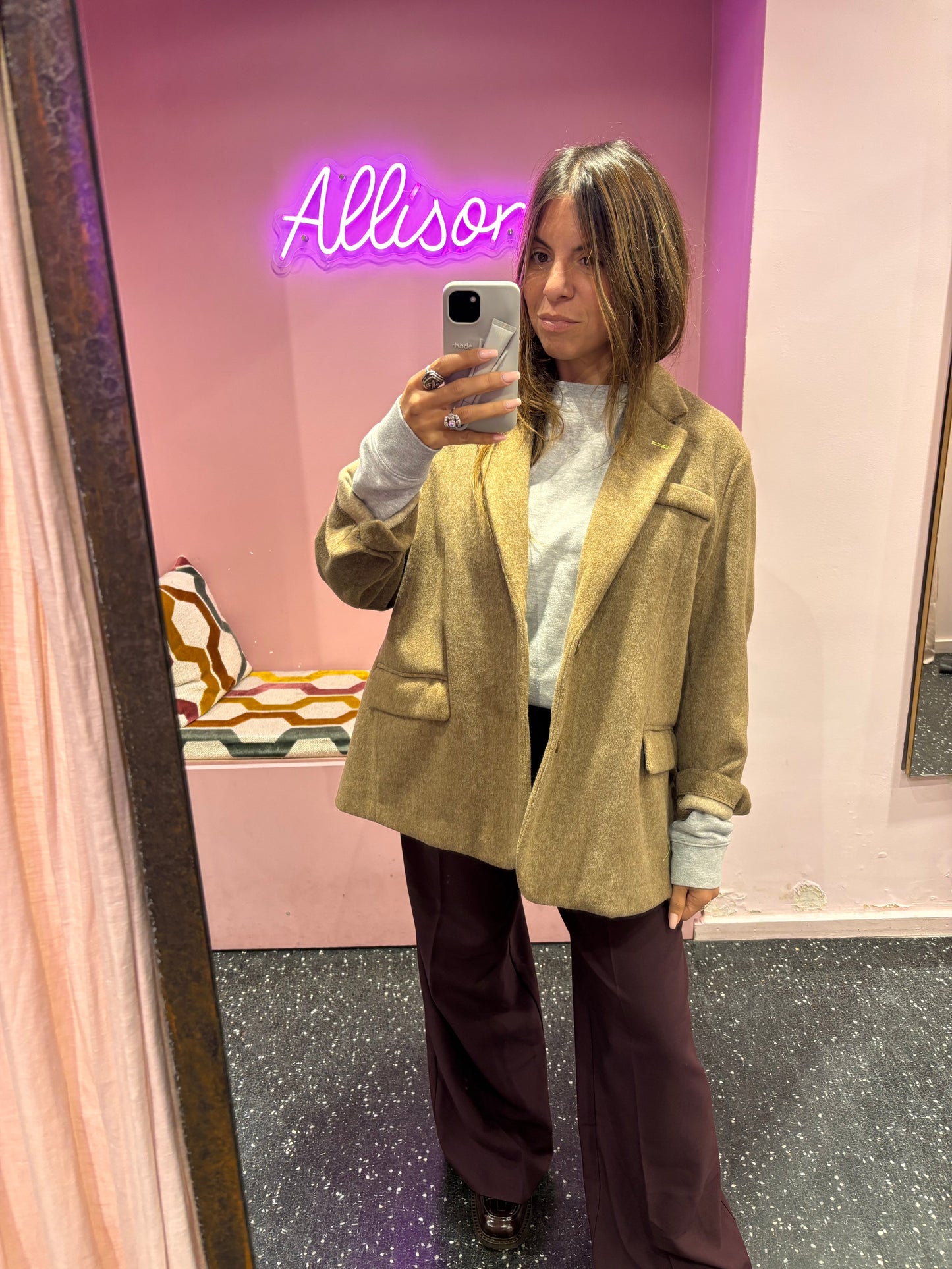 Blazer camel tissu doux IMPERIAL