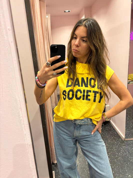 T-shirt Dance Society jaune Sisters department