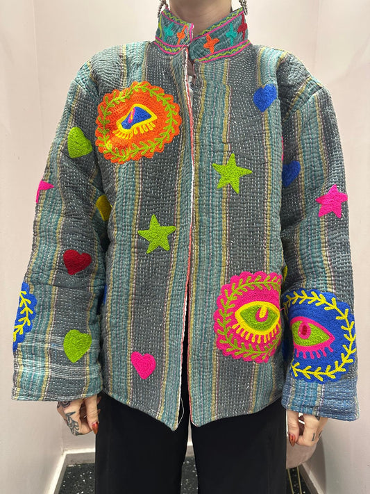Kimono artisanal - yeux protecteurs