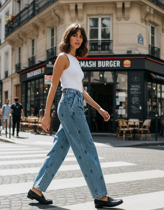 pantalon jean paco hamptons blue maison hotel par allison shop